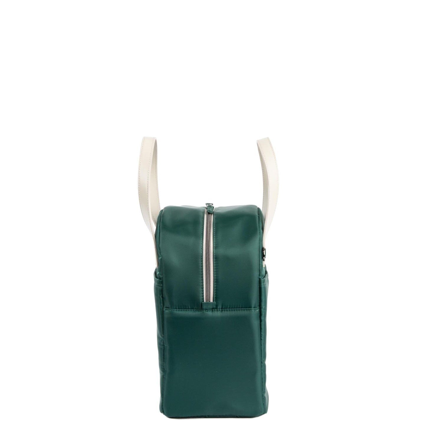 Merengue Insulated Lunch Tote Bag - WICKEDLY GREEN PEBBLE ACCENT - 24252_Merengue_WickedlyGreen_Angle_03