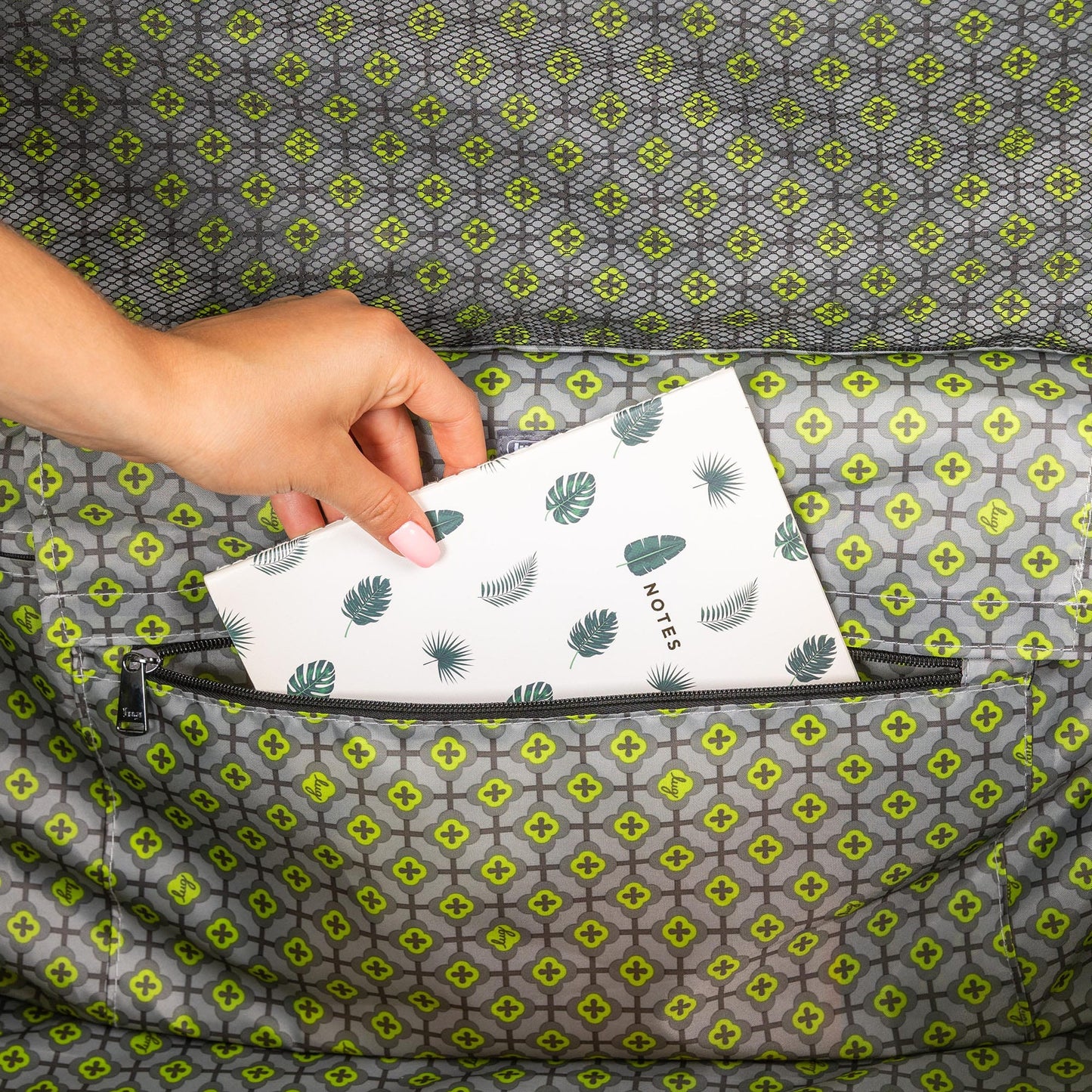 Box Truck Hard Sided Wheelie Checked Bag - - 24412_Boxtruck_Checked_LemonLime_Lifestyle_04