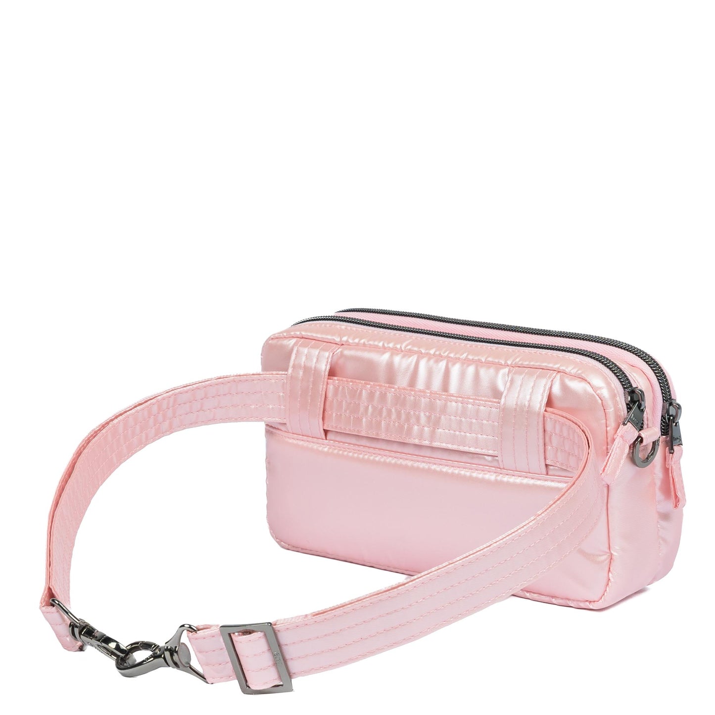Coupe XL Plus Convertible Crossbody Bag - METALLIC BUBBLE PINK - 24551_CoupeXLPlus_MetallicBubblePink_Angle_04