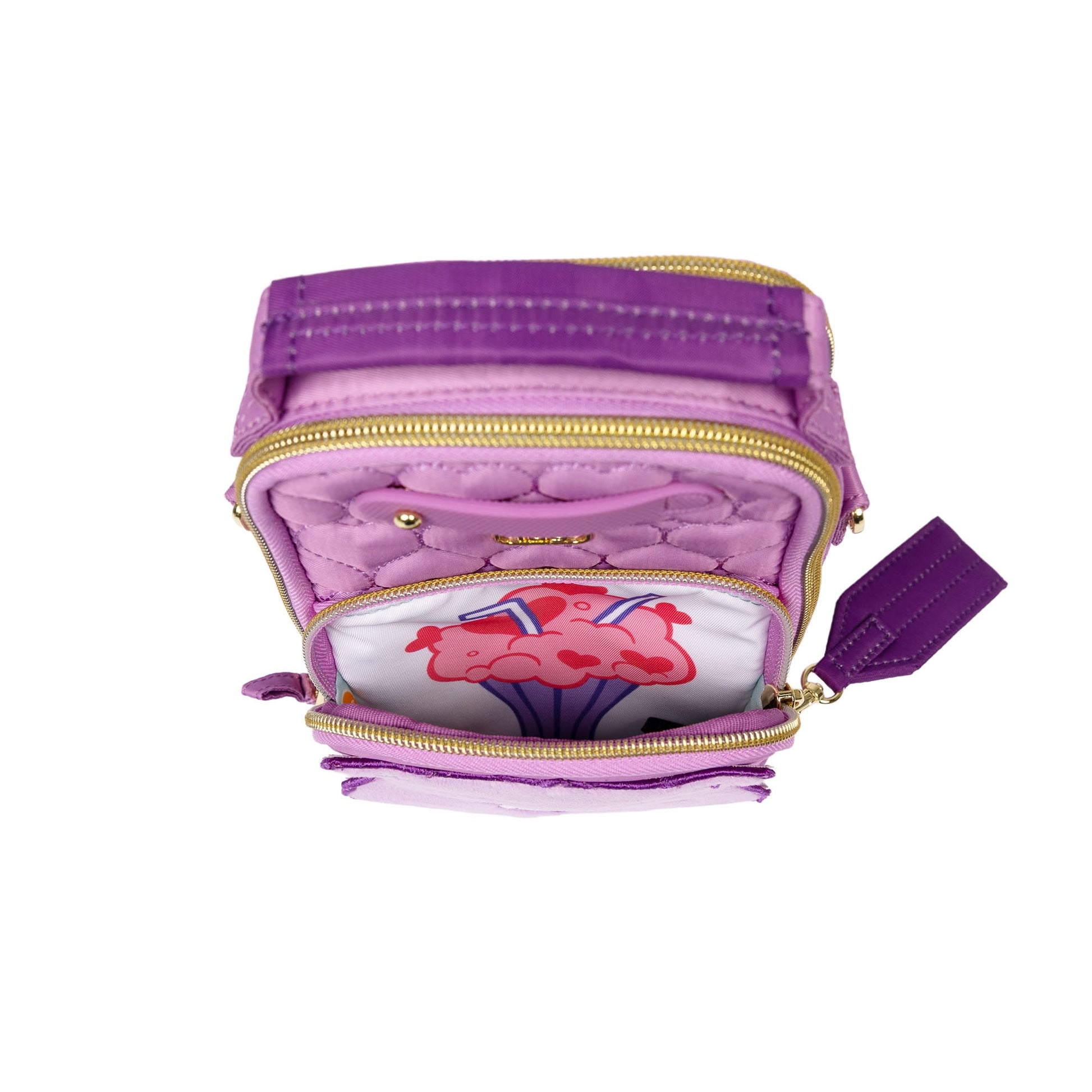 Care Bears x Lug Skeeter Mini Bridge Crossbody Bag - SHARE BEAR - 24739_CareBears_SkeeterMiniBridge_ShareBear_Angle_06