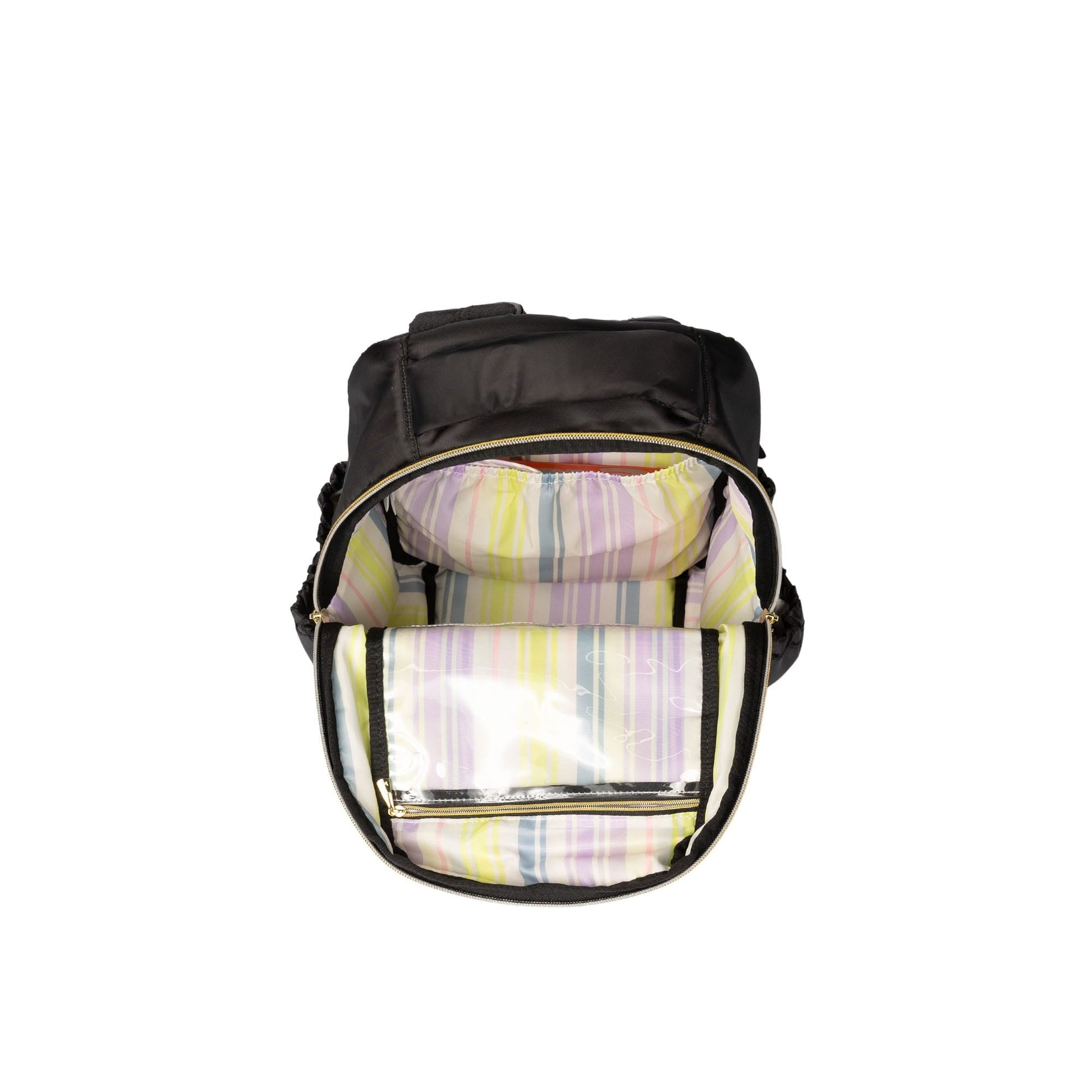 Cloudhopper Backpack - BLACK ICEPOP STITCH - 24748_Cloudhopper_BlackRainbowIcePop_Angle_05