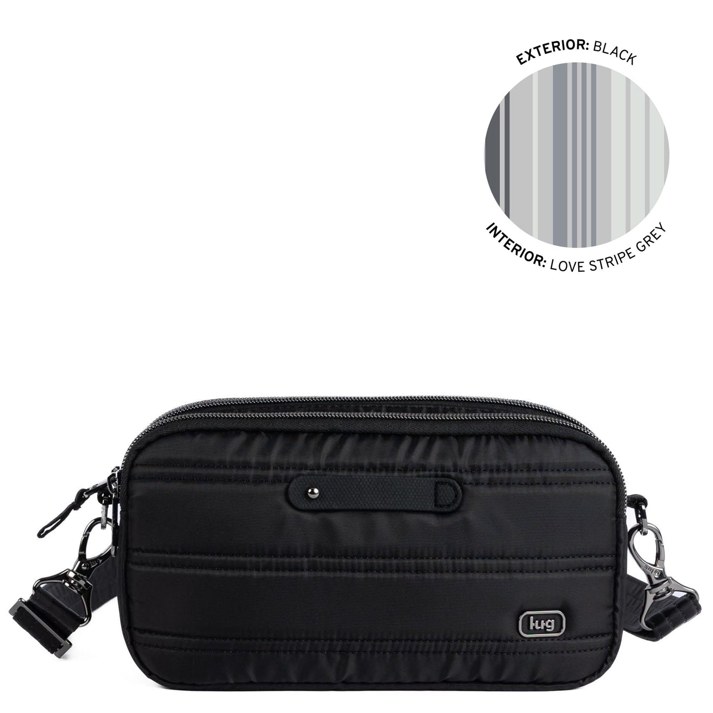 Coupe XL Plus Convertible Crossbody Bag with Charm Bar - BLACK - 24758_CoupeXLPlus-w-CharmBar_Black_Angle_01
