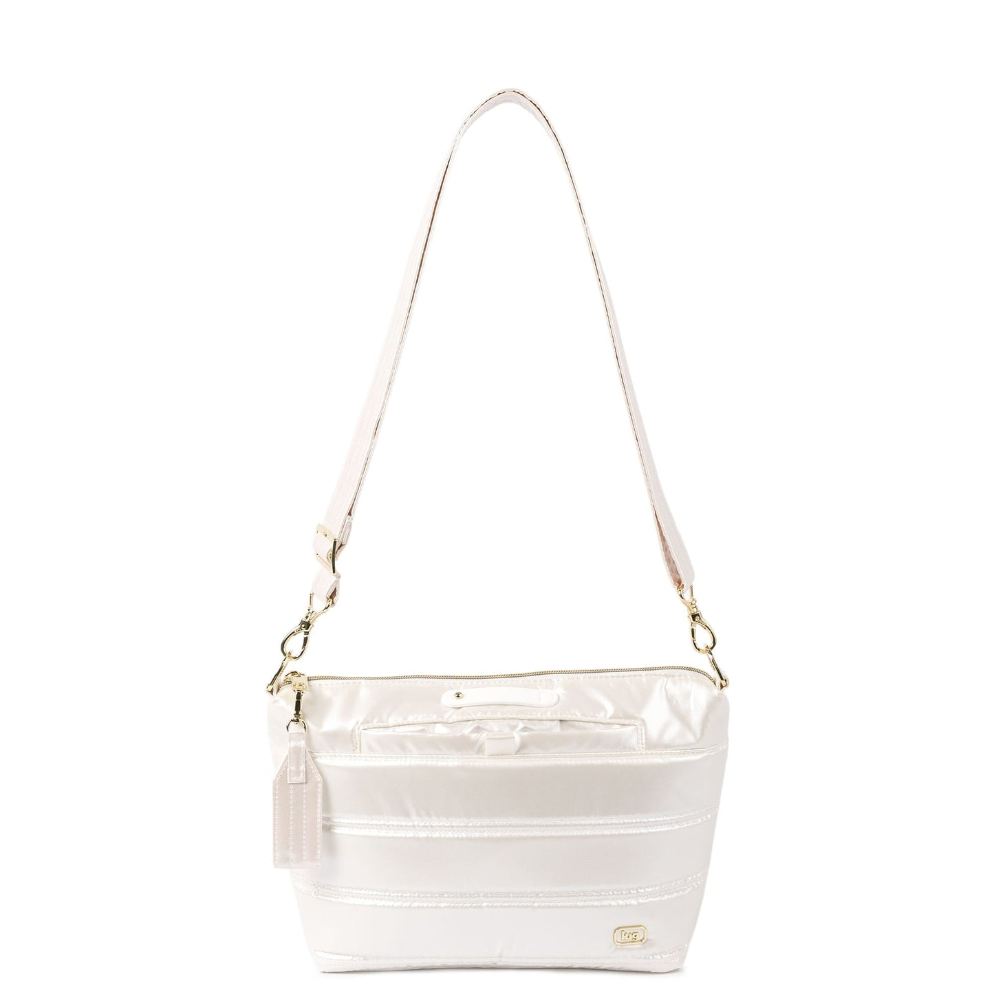 Flare 2 Crossbody Bag with Puller - - 24774_Flare2wPuller_MetallicDiamond_Angle_01