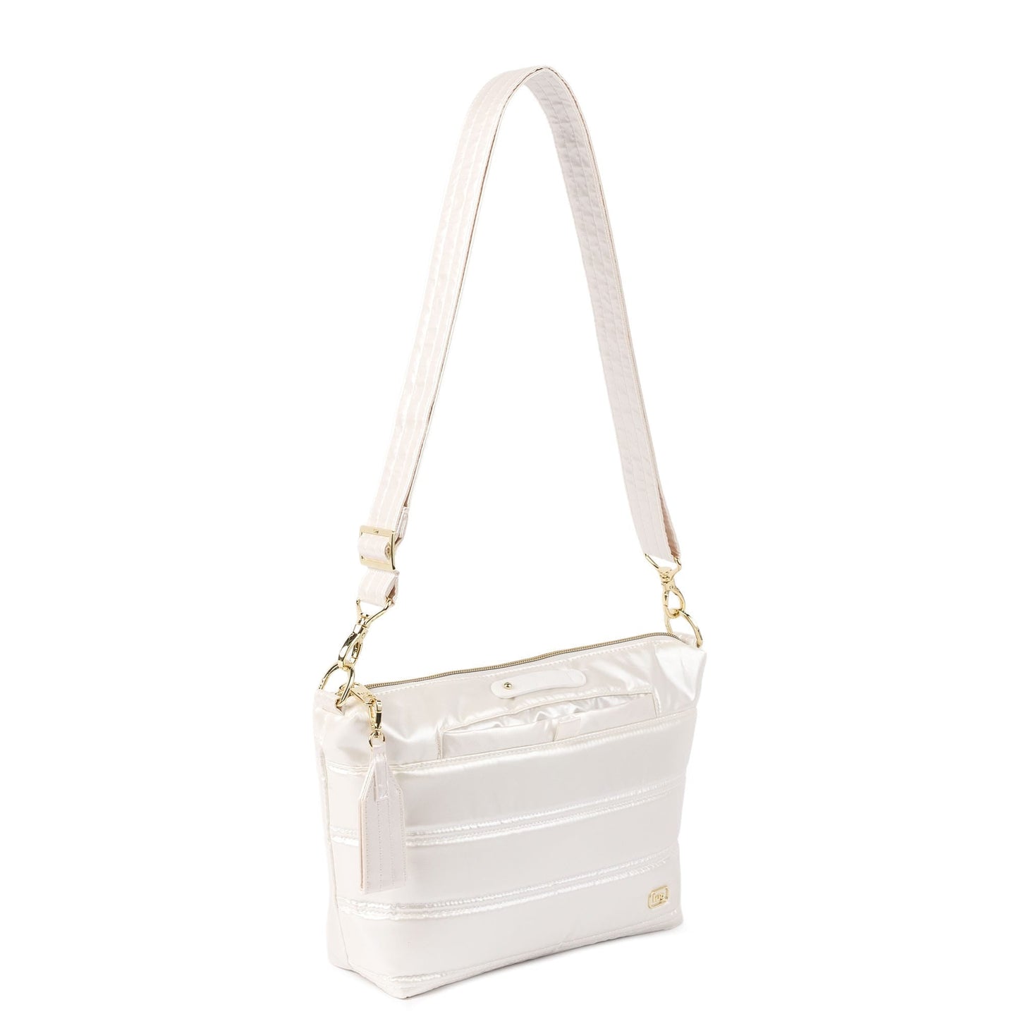 Flare 2 Crossbody Bag with Puller - METALLIC DIAMOND - 24774_Flare2wPuller_MetallicDiamond_Angle_02