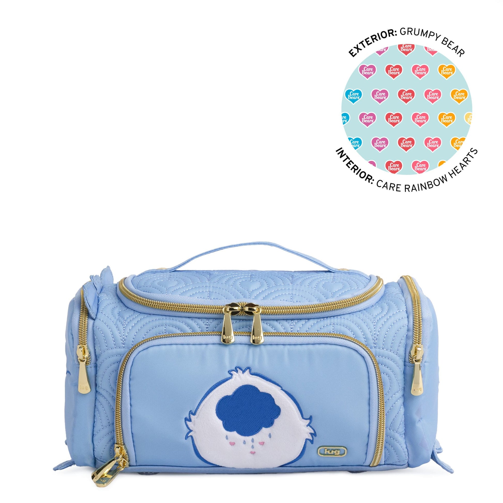 Care Bears x Lug Trolley Medium - GRUMPY BEAR - 24790_LugxCareBears_TrolleyMedium_GrumpyBear_Angle_01