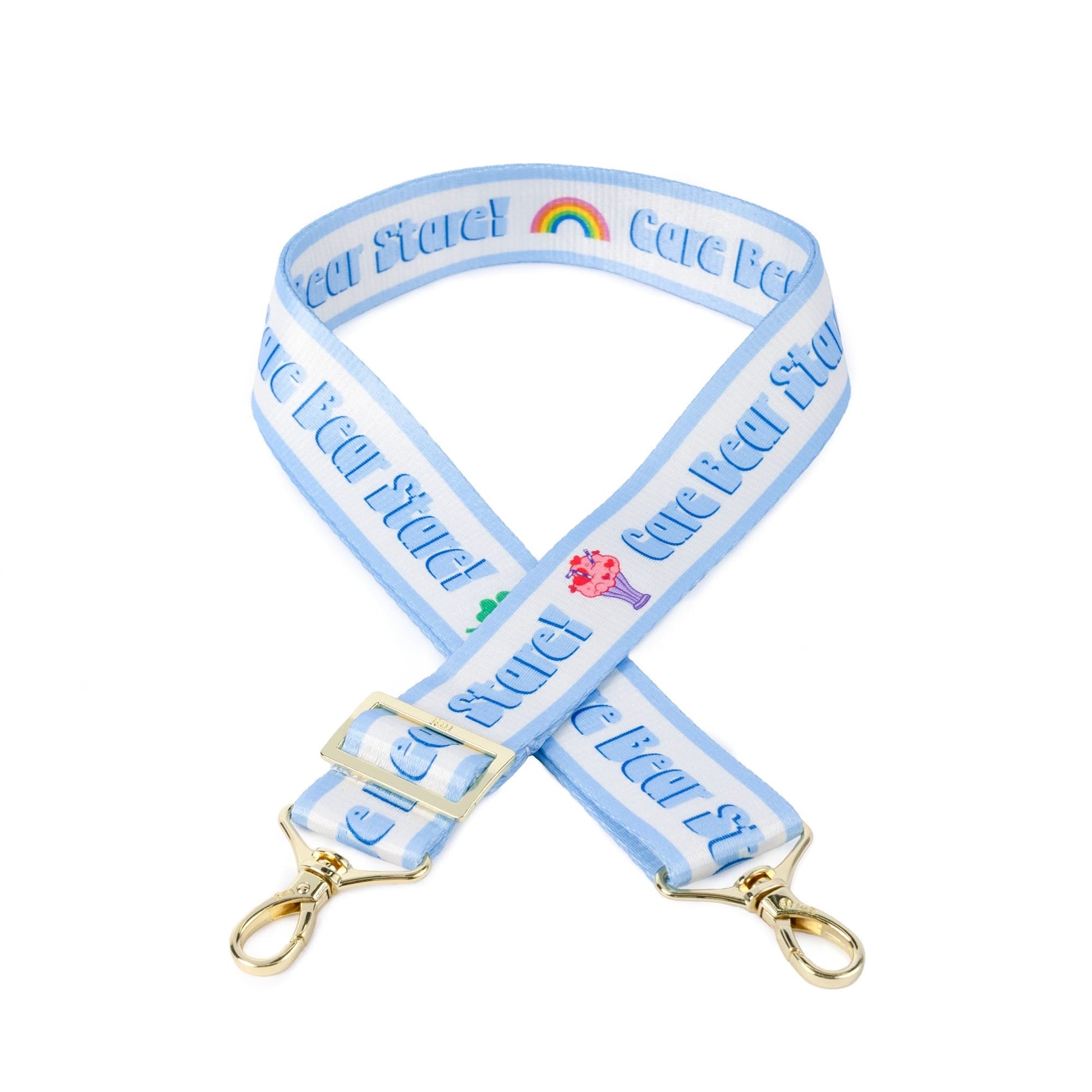 Care Bears x Lug 1.5" Classic Webbed Strap - CARE BEAR STARE - 24795_LugxCareBears_Strap_CareBearStare_Angle_01