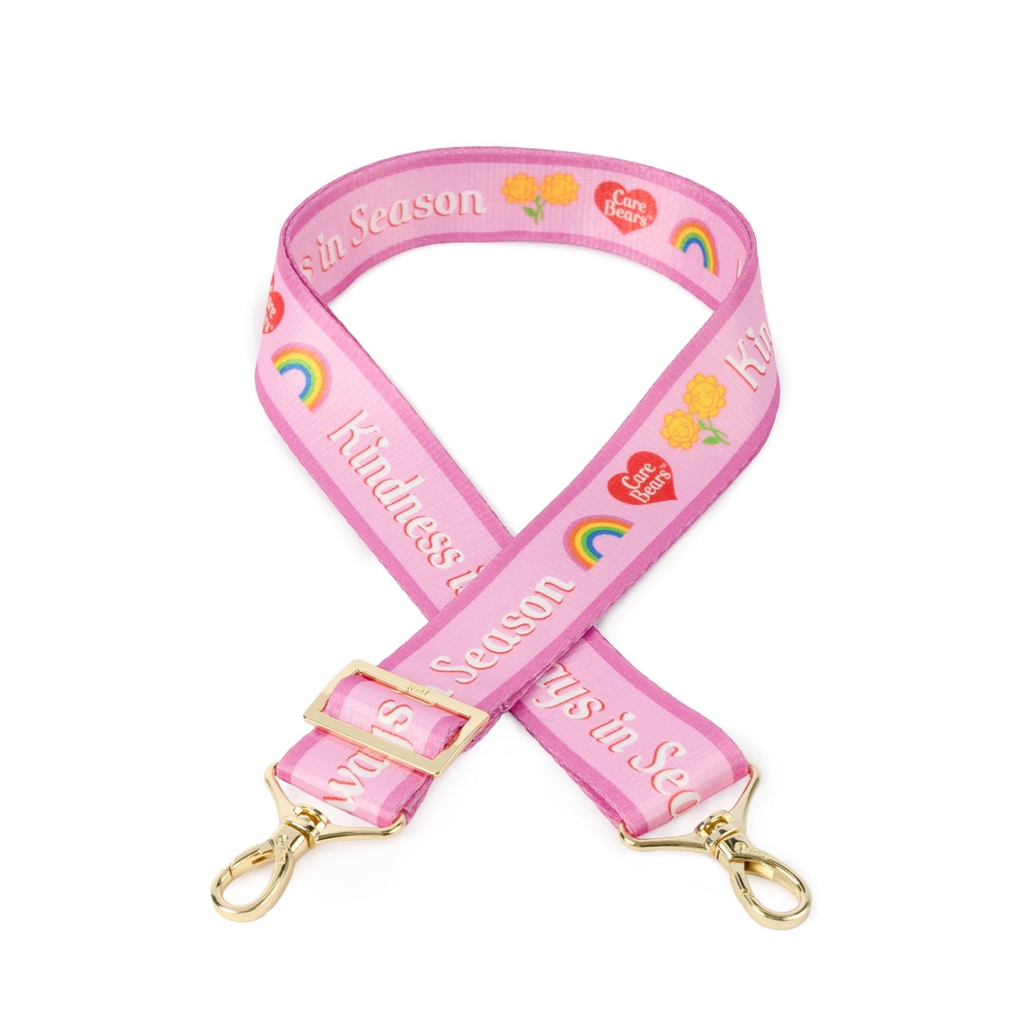 Care Bears x Lug 1.5" Classic Webbed Strap - KINDNESS IS ALWAYS IN SEASON - 24798_LugxCareBears_Strap_CareBearKindness_Angle_01