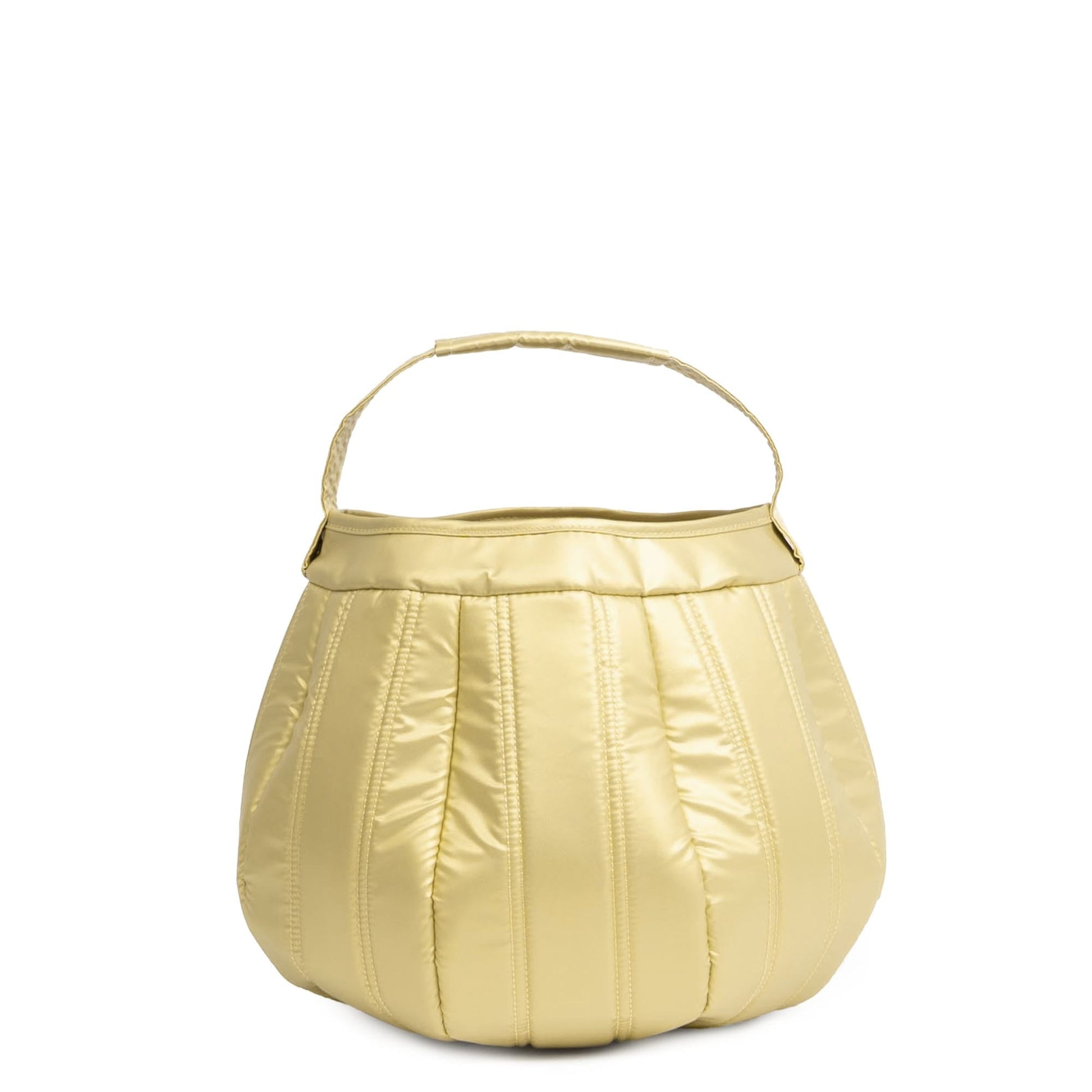 Pumpkin Tote - METALLIC GOLD - 25116_PumpkinTote_MetallicGold_Angle_04