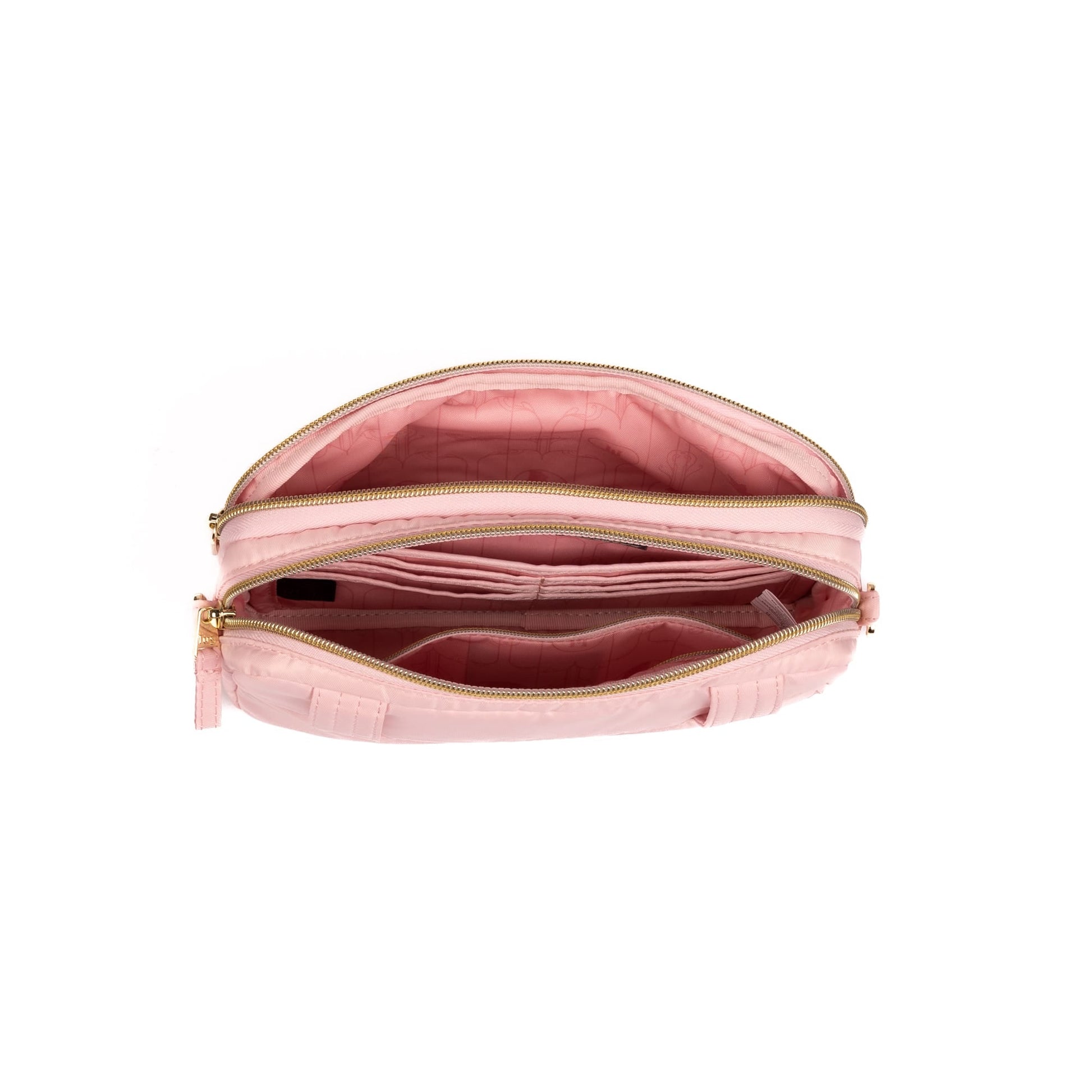Wicked x Lug Coupe XL Plus Convertible Crossbody Bag - BUBBLE PINK - 25325_CoupeXLPluswCharmBar_BubblePink_Angle_06