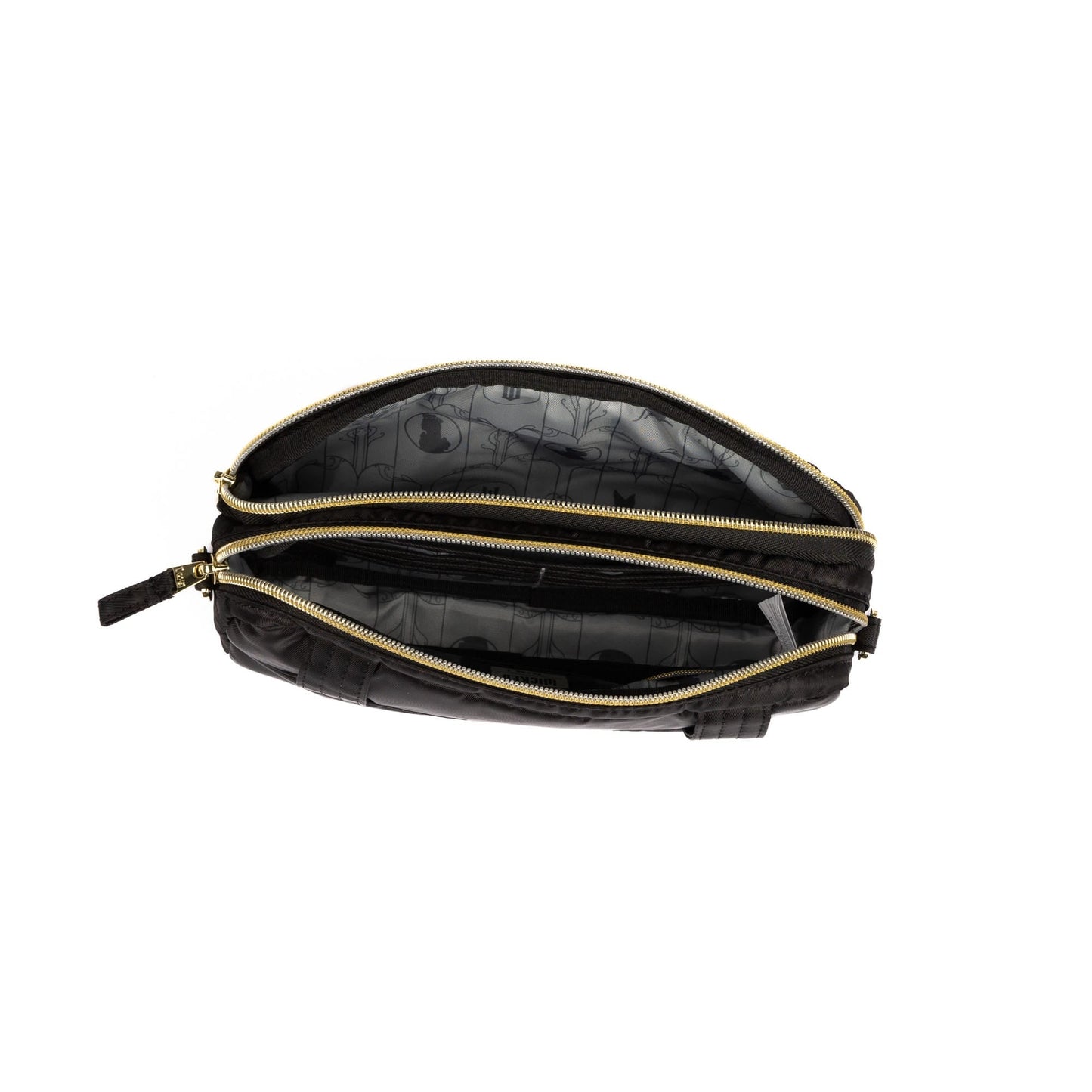 Wicked x Lug Coupe XL Plus Convertible Crossbody Bag - BLACK - 25326_CoupeXLPluswCharmBar_Black_Angle_06