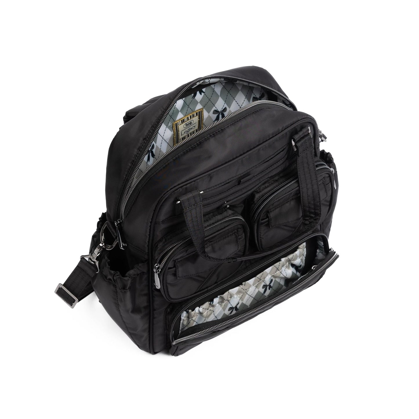 Legacy Collection Mini Puddle Jumper Convertible Tote Bag - BLACK - 25399_Legacy_MiniPuddleJumper_Black_Angle_05