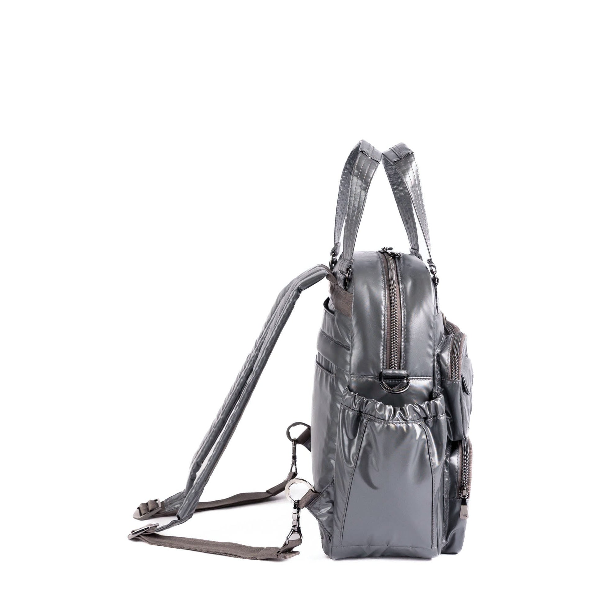 Legacy Collection Mini Puddle Jumper Convertible Tote Bag - METALLIC STORM - 25401_Legacy_MiniPuddleJumper_MetallicStorm_Angle_03_p89edv