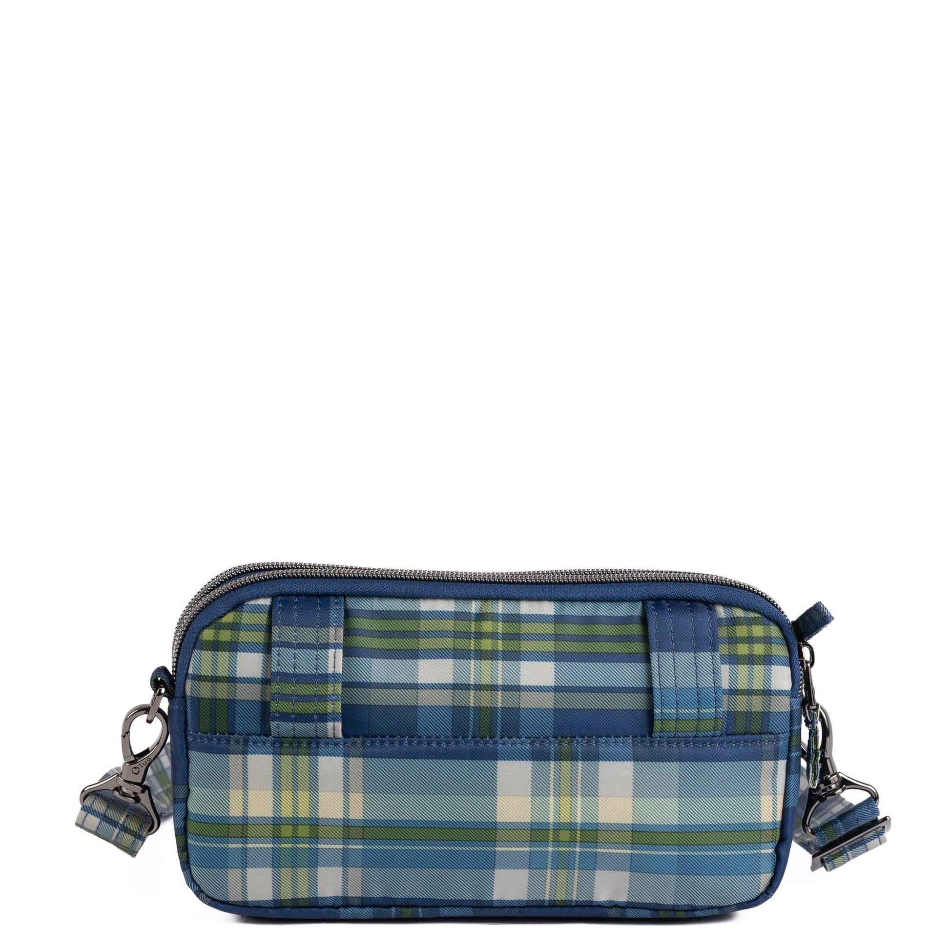 Coupe XL Convertible Crossbody Bag - TEMPO PLAID BLUE - 25426_CoupeXL_TempoPlaidBlue_Angle_04