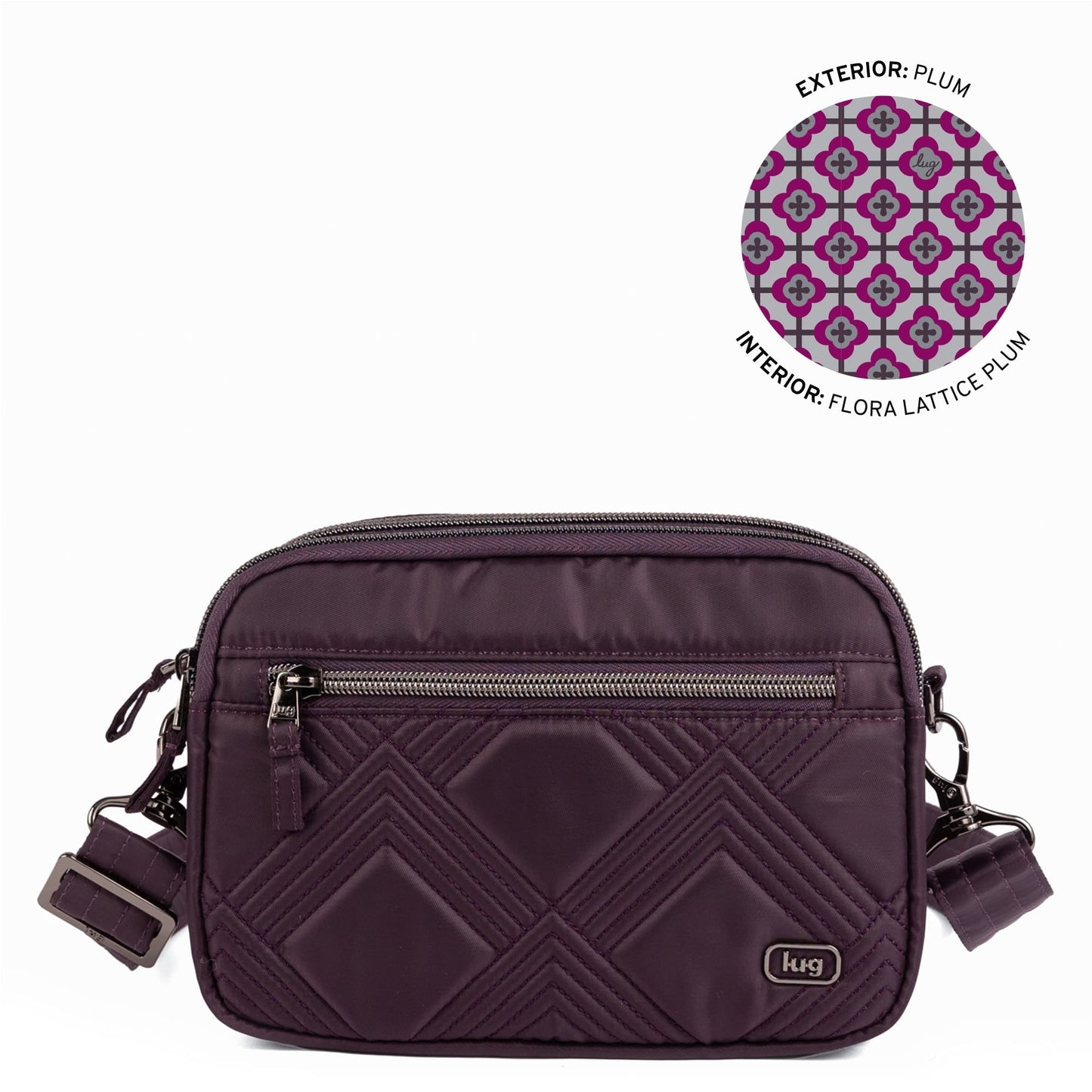 Super Coupe 2 Convertible Crossbody Bag - PLUM - 25446_Super-Coupe-2_Plum_Angle_01