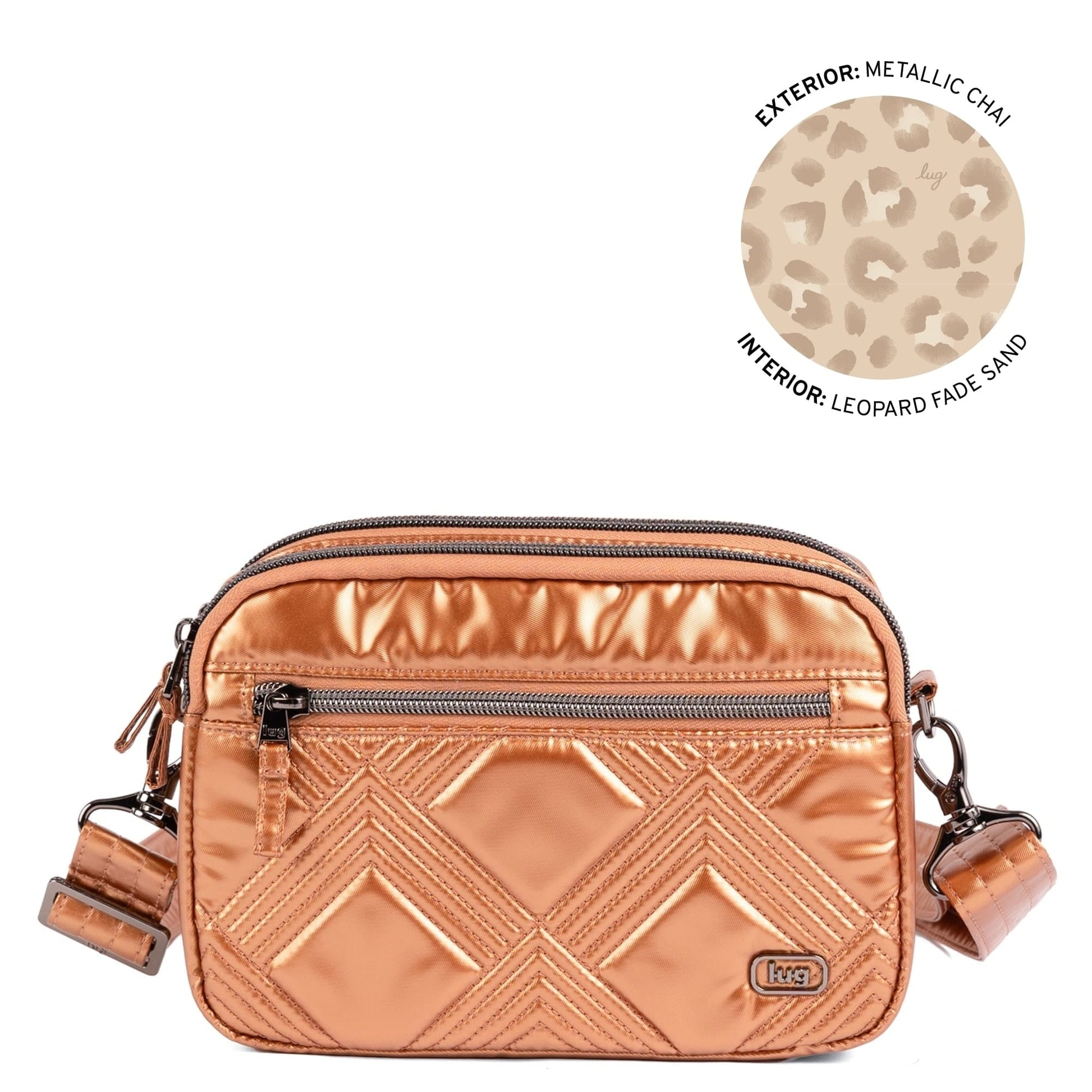 Super Coupe 2 Convertible Crossbody Bag - METALLIC CHAI - 25447_Super-Coupe-2_Metallic-Chai_Angle_01