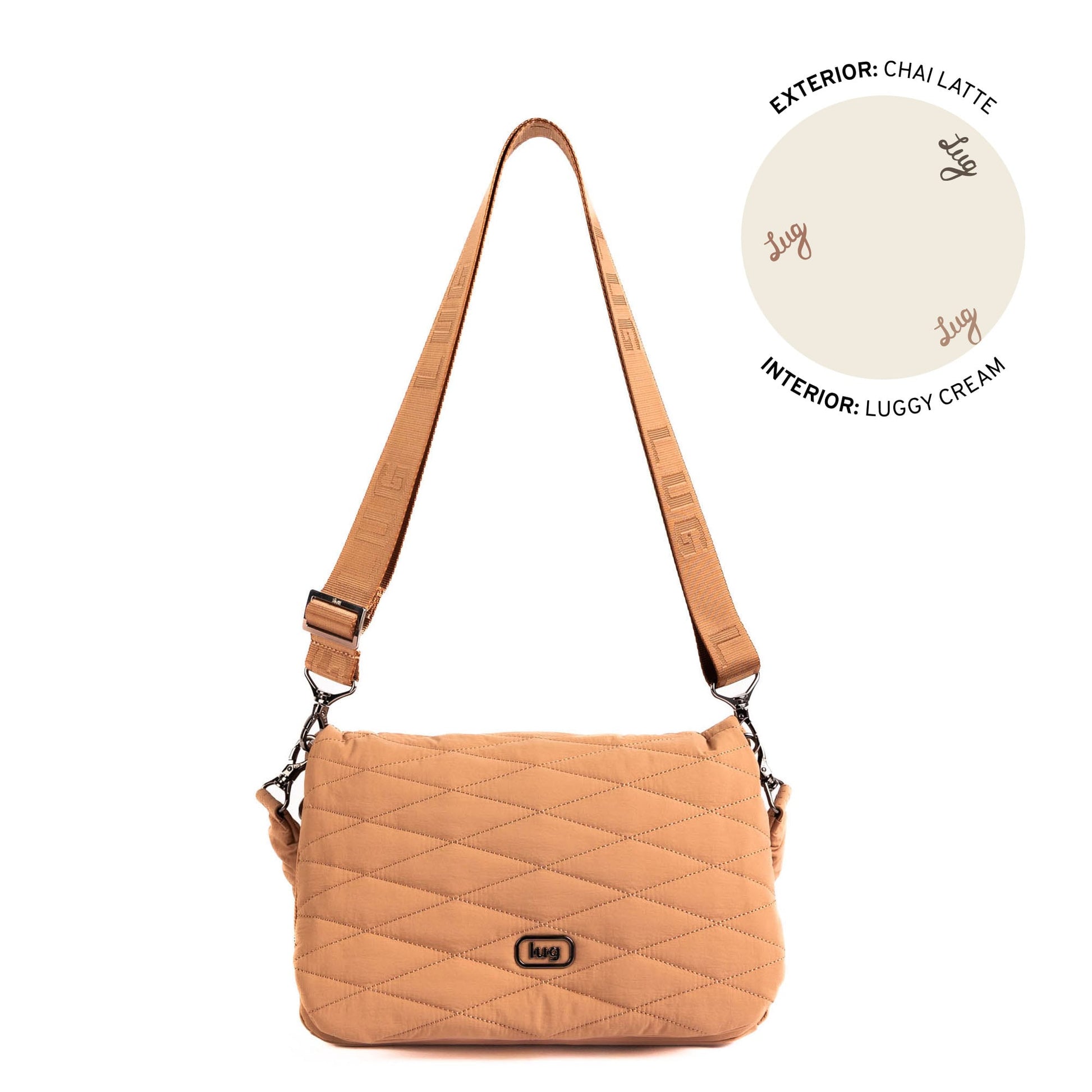 Bina CloudGo Foldover Crossbody Bag - CHAI LATTE - 25485_Bina_CloudGo_ChaiLatte_Angle_01
