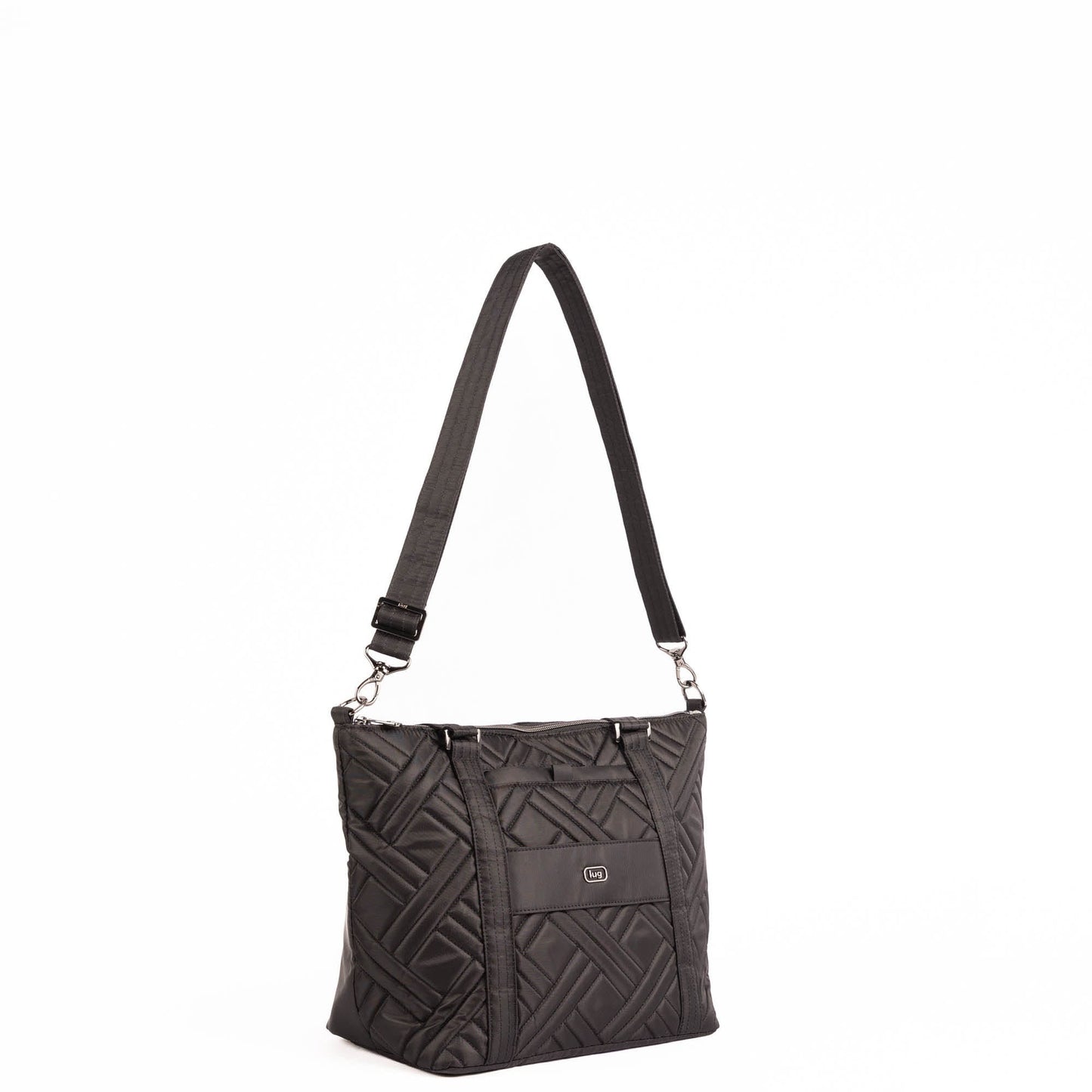Catamaran Tote Bag & Removable Pouch - BLACK - 25489_Catamaran_Black_Angle_05