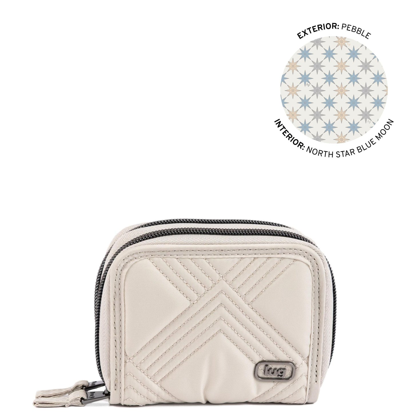 Splits Compact RFID Wallet - PEBBLE - 25657_Splits2_Pebble_Angle_01