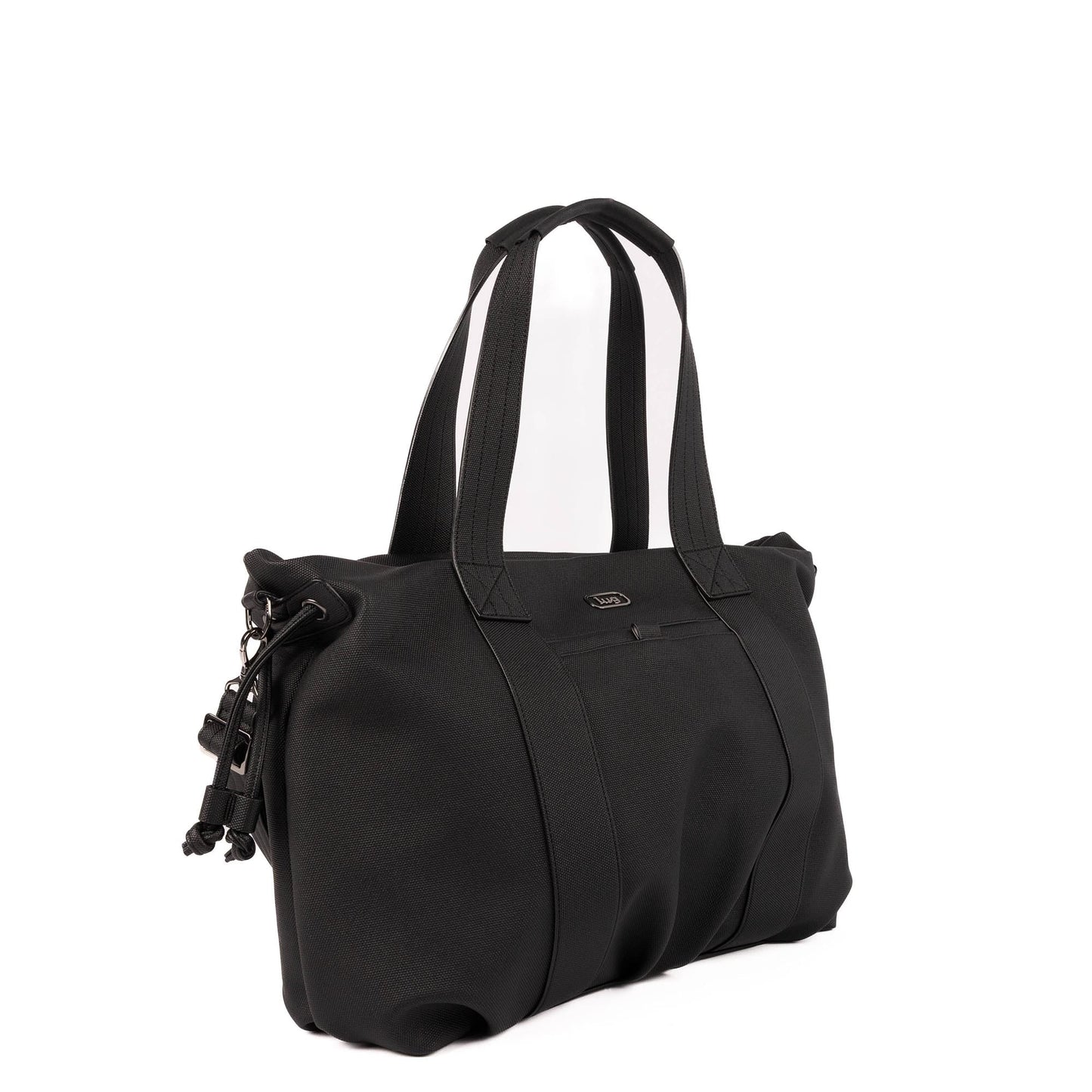 Piper Matte Luxe VL Hobo Tote Bag - BLACK - 25753_PiperML_Black_Angle_02