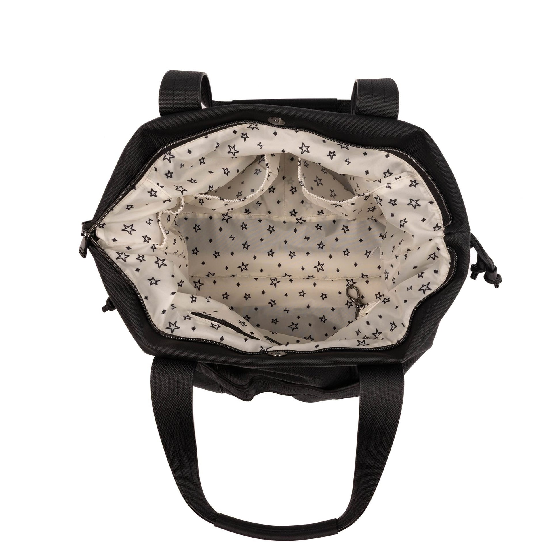 Piper Matte Luxe VL Hobo Tote Bag - BLACK - 25753_PiperML_Black_Angle_05