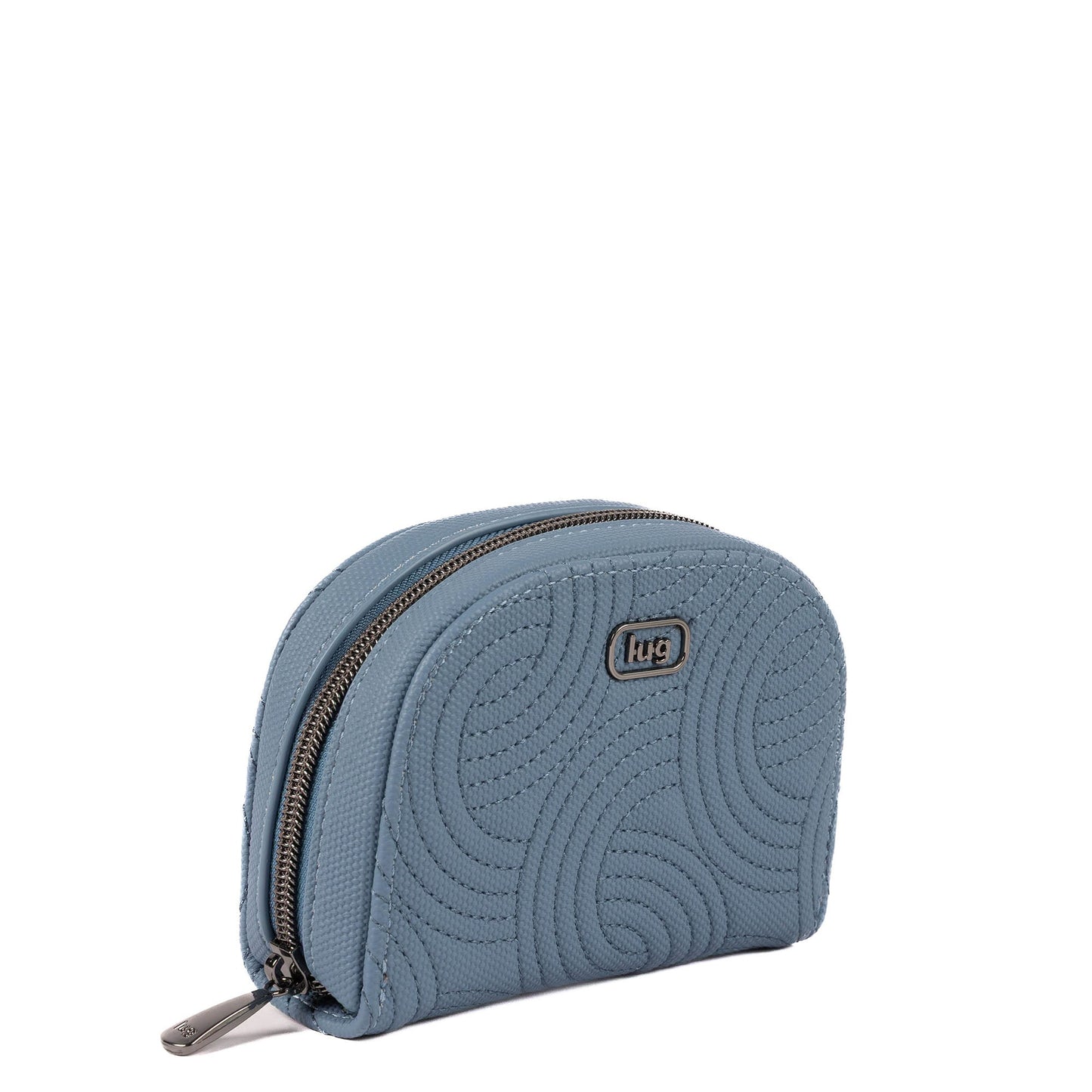 Kolo Mini Jewelry Matte Luxe VL Pouch with Charm Bar - DENIM DRIFT - 25811_KoloML_DenimDrift_Angle_02