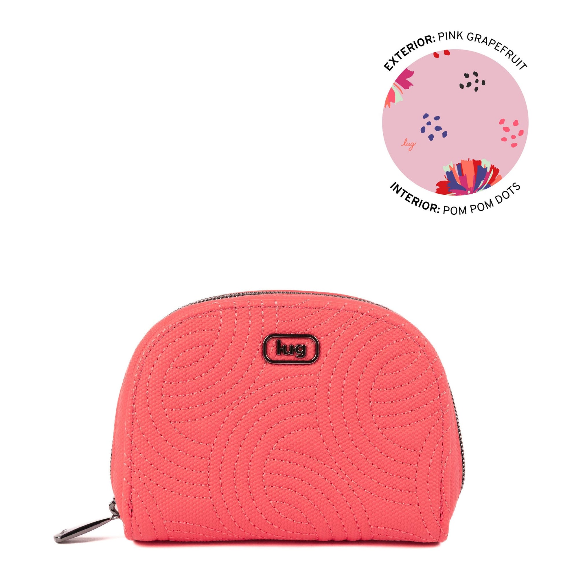 Kolo Mini Jewelry Matte Luxe VL Pouch with Charm Bar - PINK GRAPEFRUIT - 25812_KoloML_PinkGrapefruit_Angle_01