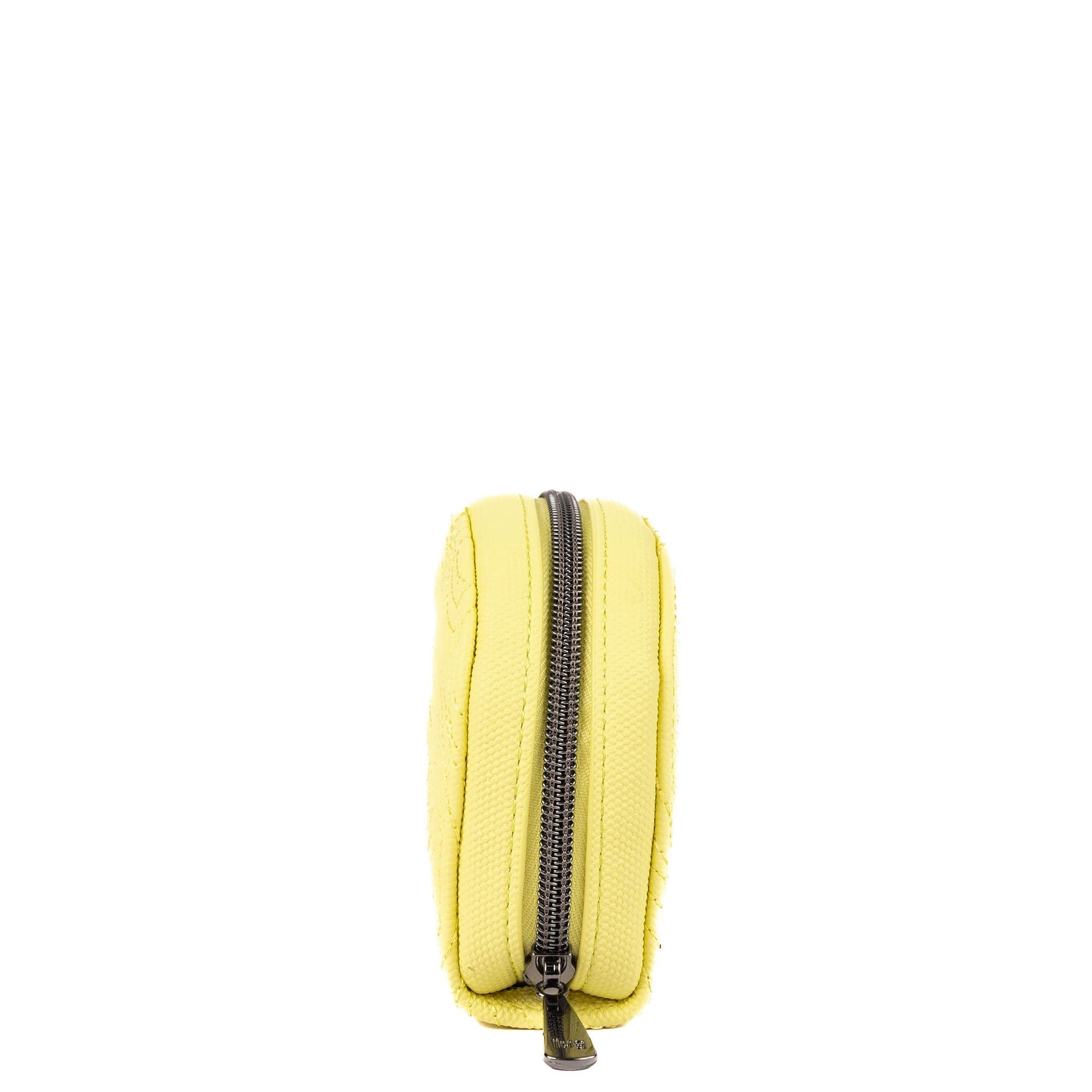 Kolo Mini Jewelry Matte Luxe VL Pouch with Charm Bar - BUTTERCUP YELLOW - 25813_KoloML_ButtercupYellow_Angle_03