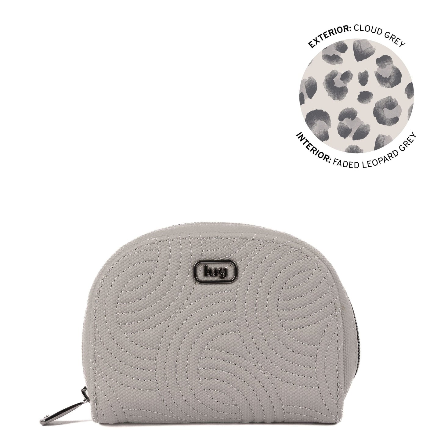 Kolo Mini Jewelry Matte Luxe VL Pouch with Charm Bar - CLOUD GREY - 25814_KoloML_CloudGrey_Angle_01