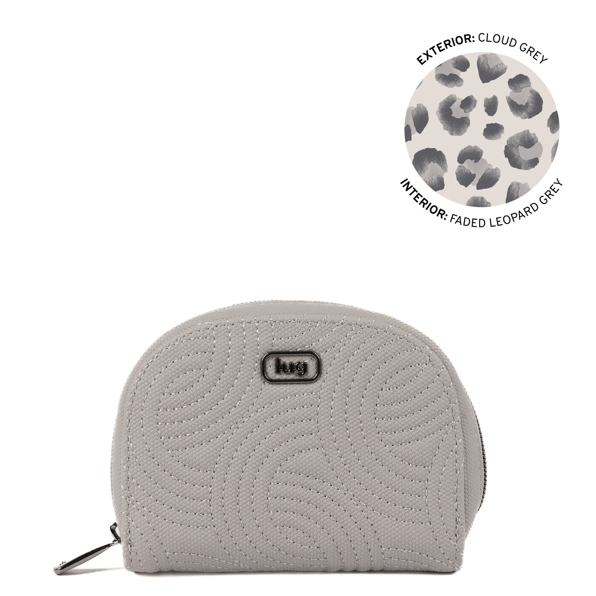 Kolo Mini Jewelry Matte Luxe VL Pouch with Charm Bar - CLOUD GREY - 25814_KoloML_CloudGrey_Angle_01
