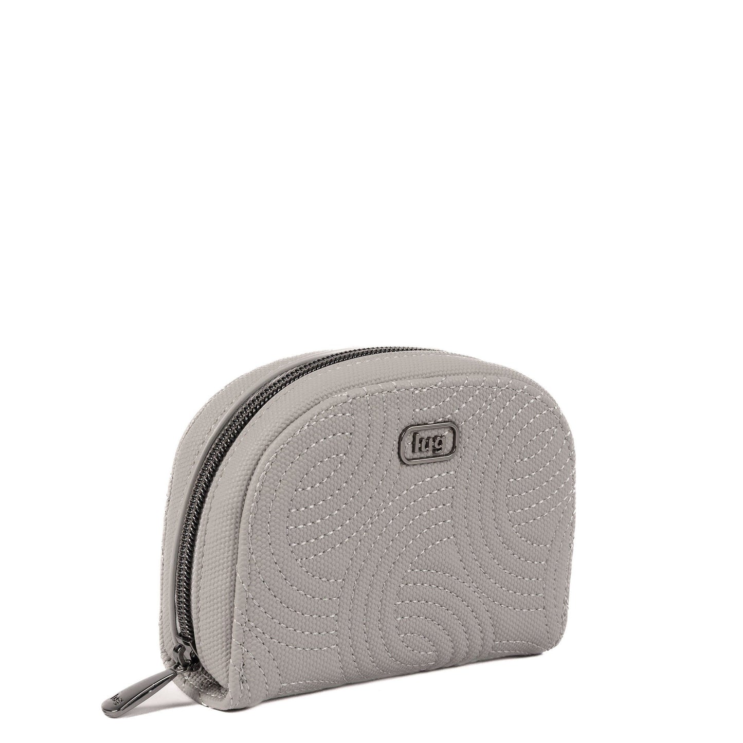 Kolo Mini Jewelry Matte Luxe VL Pouch with Charm Bar - CLOUD GREY - 25814_KoloML_CloudGrey_Angle_02