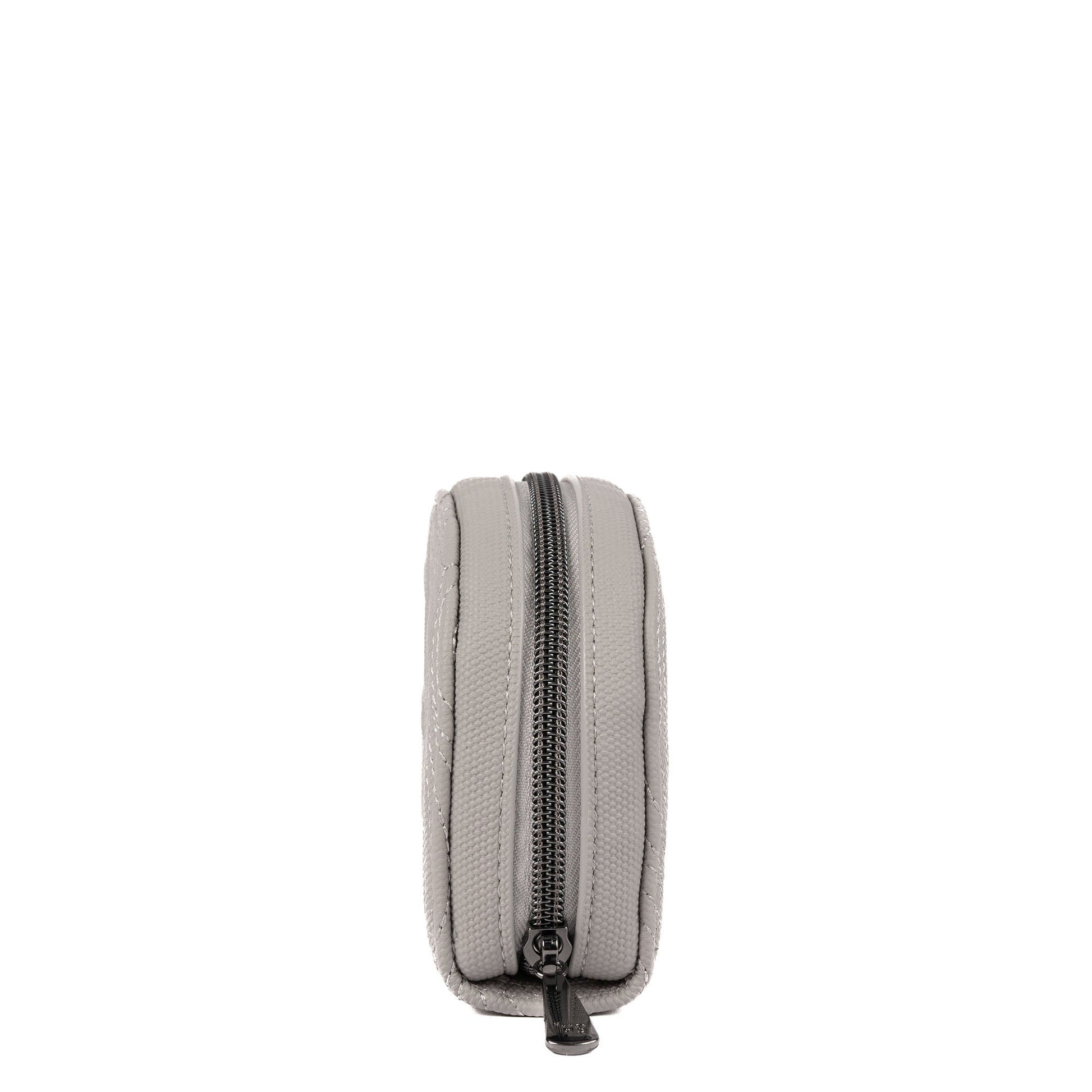 Kolo Mini Jewelry Matte Luxe VL Pouch with Charm Bar - CLOUD GREY - 25814_KoloML_CloudGrey_Angle_03