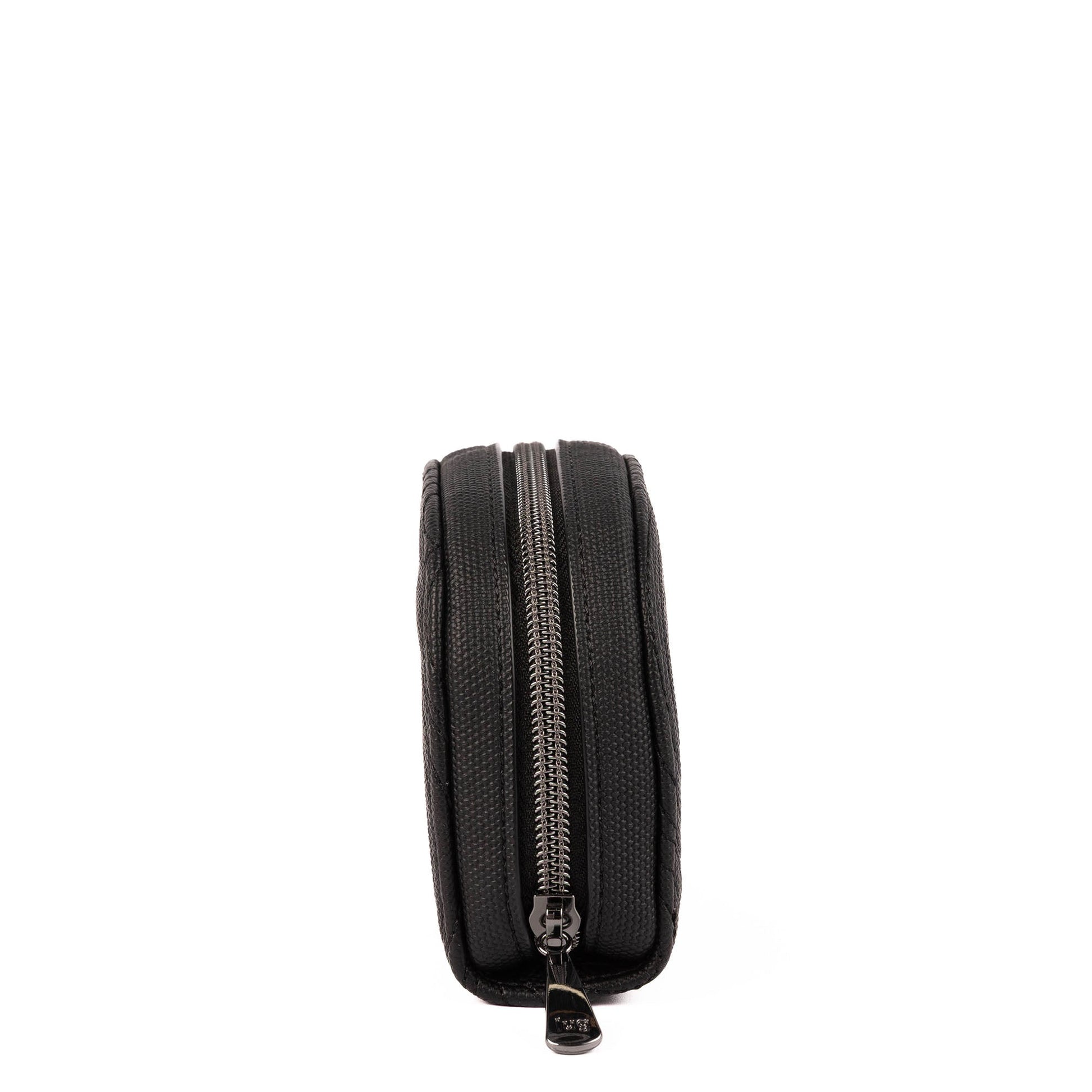 Kolo Mini Jewelry Matte Luxe VL Pouch with Charm Bar - BLACK 2 - 25815_KoloML_Black_Angle_03