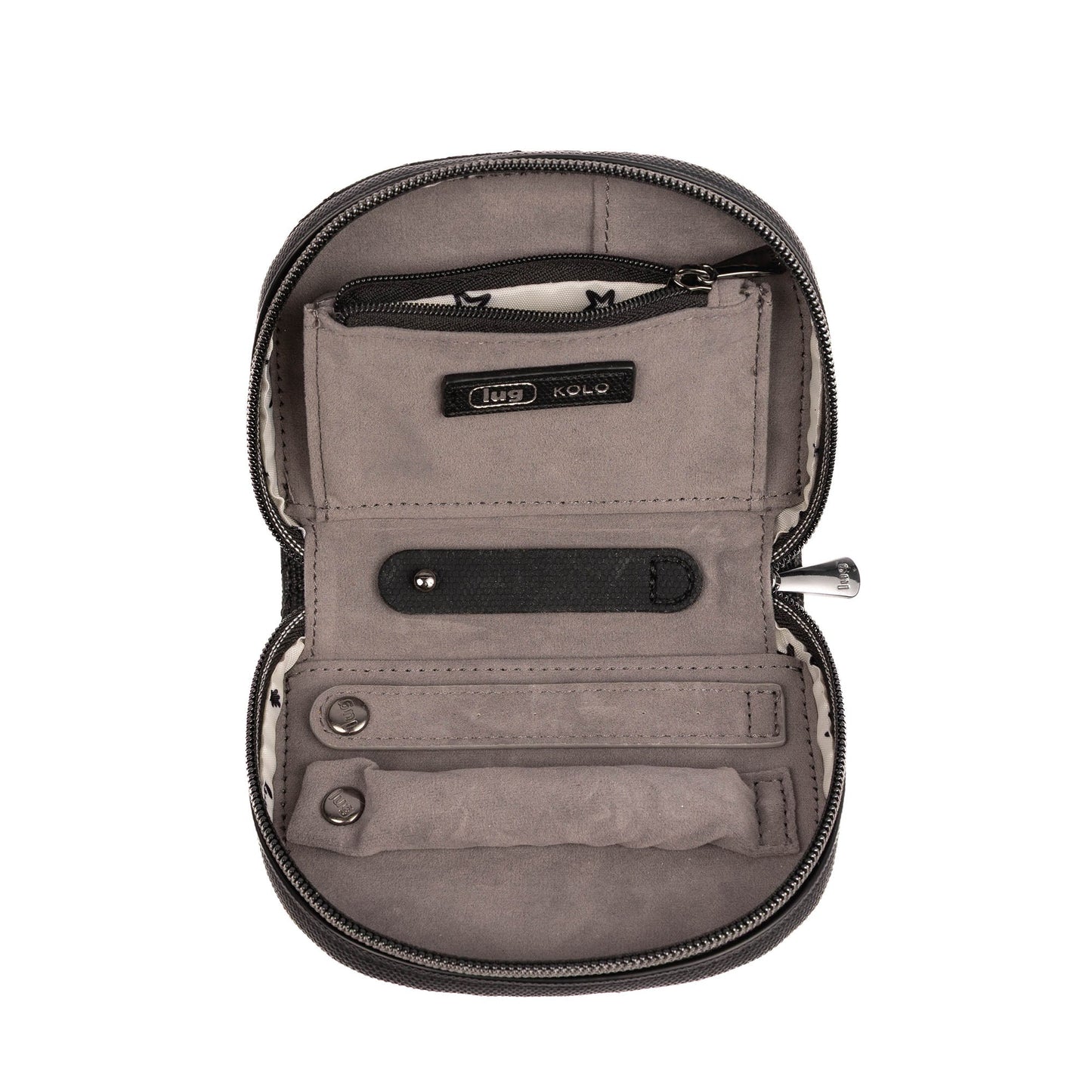 Kolo Mini Jewelry Matte Luxe VL Pouch with Charm Bar - BLACK 2 - 25815_KoloML_Black_Angle_05