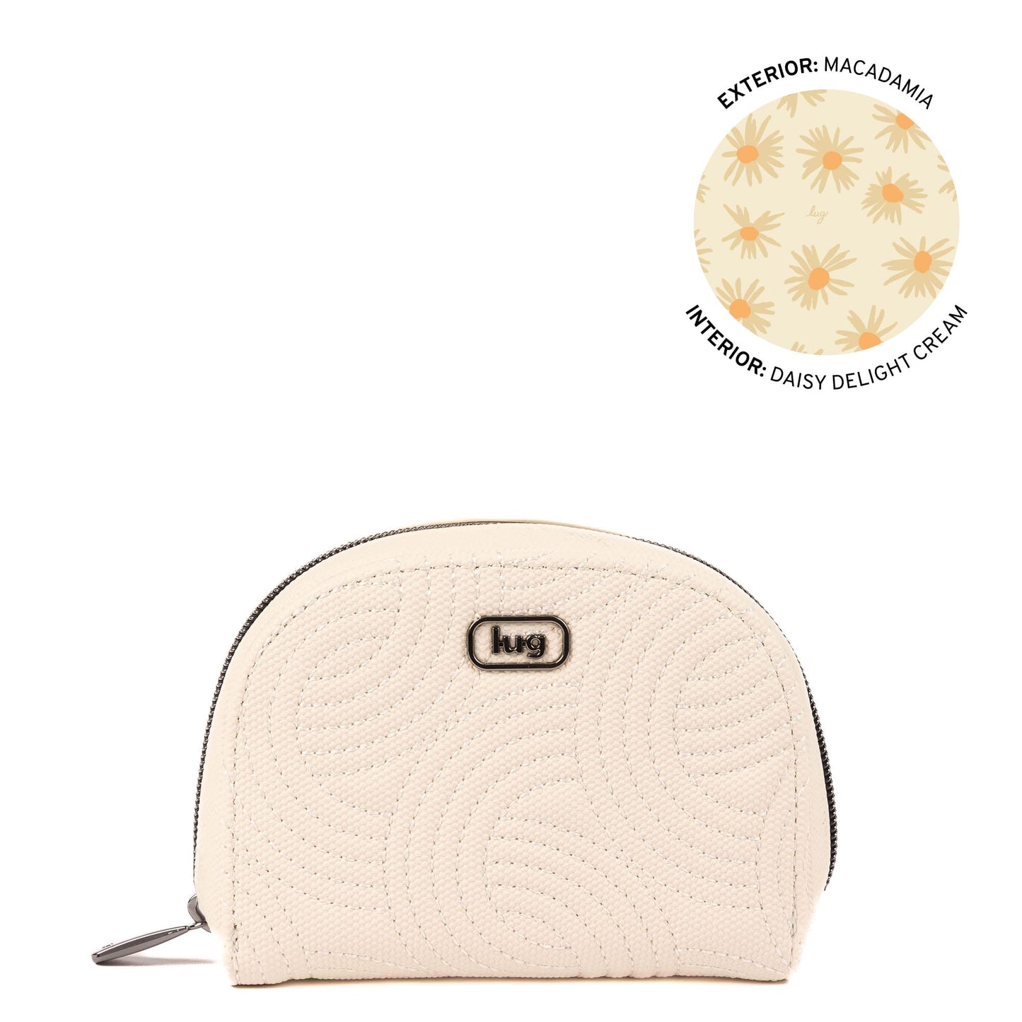 Kolo Mini Jewelry Matte Luxe VL Pouch with Charm Bar - MACADAMIA - 25816_KoloML_Macadamia_Angle_01
