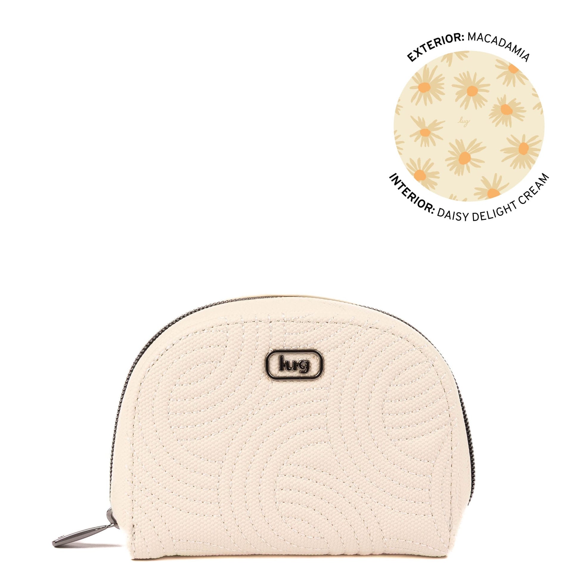 Kolo Mini Jewelry Matte Luxe VL Pouch with Charm Bar - MACADAMIA - 25816_KoloML_Macadamia_Angle_01