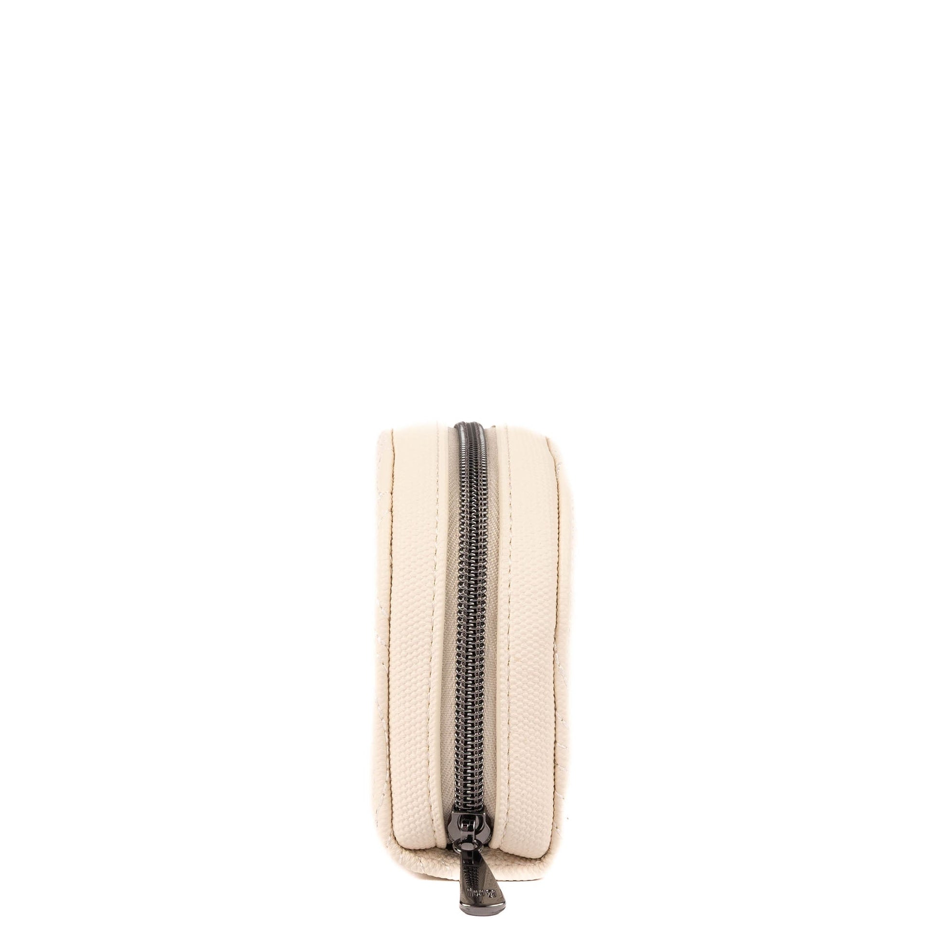 Kolo Mini Jewelry Matte Luxe VL Pouch with Charm Bar - MACADAMIA - 25816_KoloML_Macadamia_Angle_03