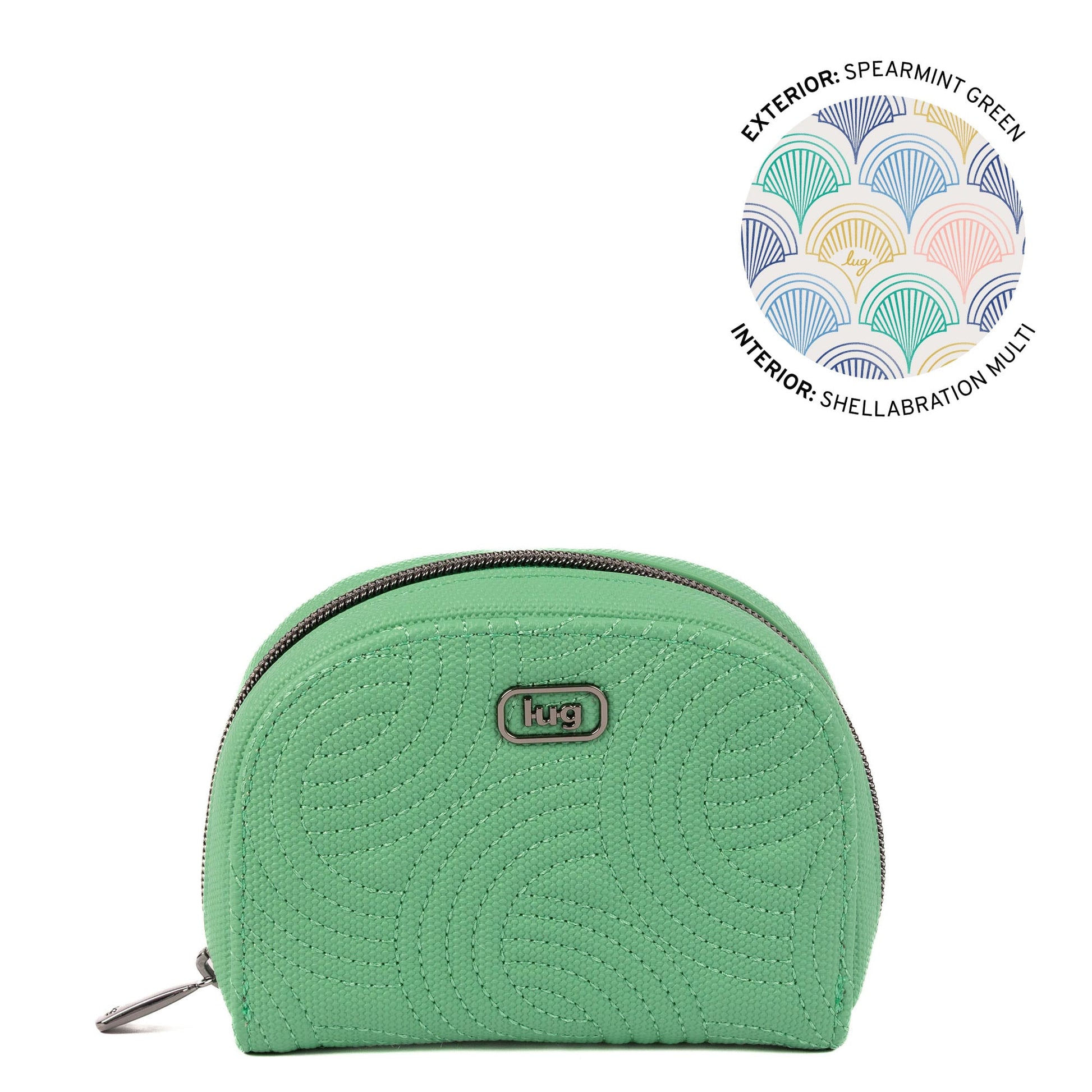 Kolo Mini Jewelry Matte Luxe VL Pouch with Charm Bar - SPEARMINT GREEN - 25817_KoloML_SpearmintGreen_Angle_01