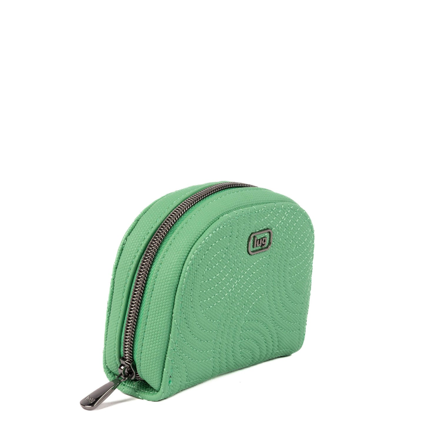 Kolo Mini Jewelry Matte Luxe VL Pouch with Charm Bar - SPEARMINT GREEN - 25817_KoloML_SpearmintGreen_Angle_02