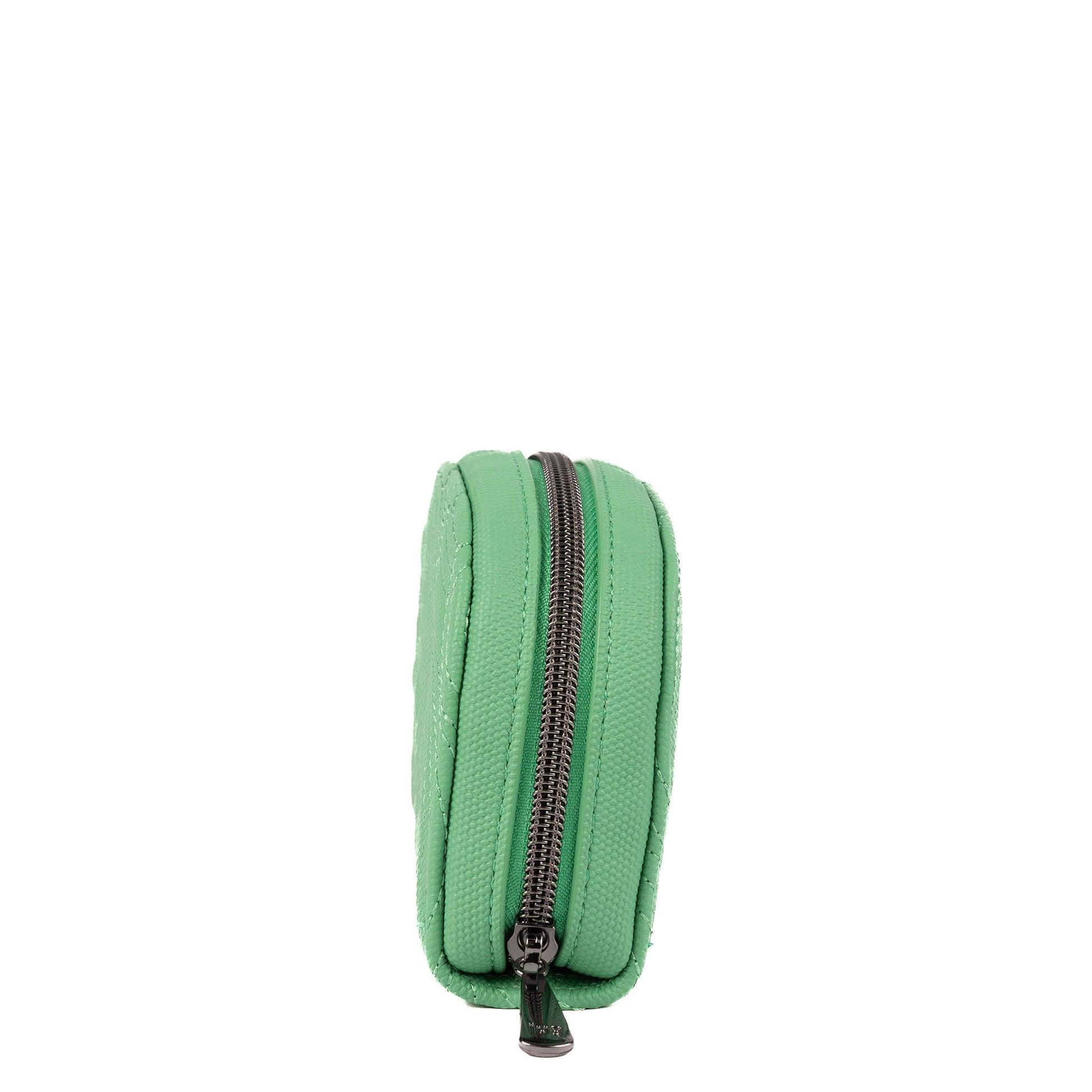 Kolo Mini Jewelry Matte Luxe VL Pouch with Charm Bar - SPEARMINT GREEN - 25817_KoloML_SpearmintGreen_Angle_03