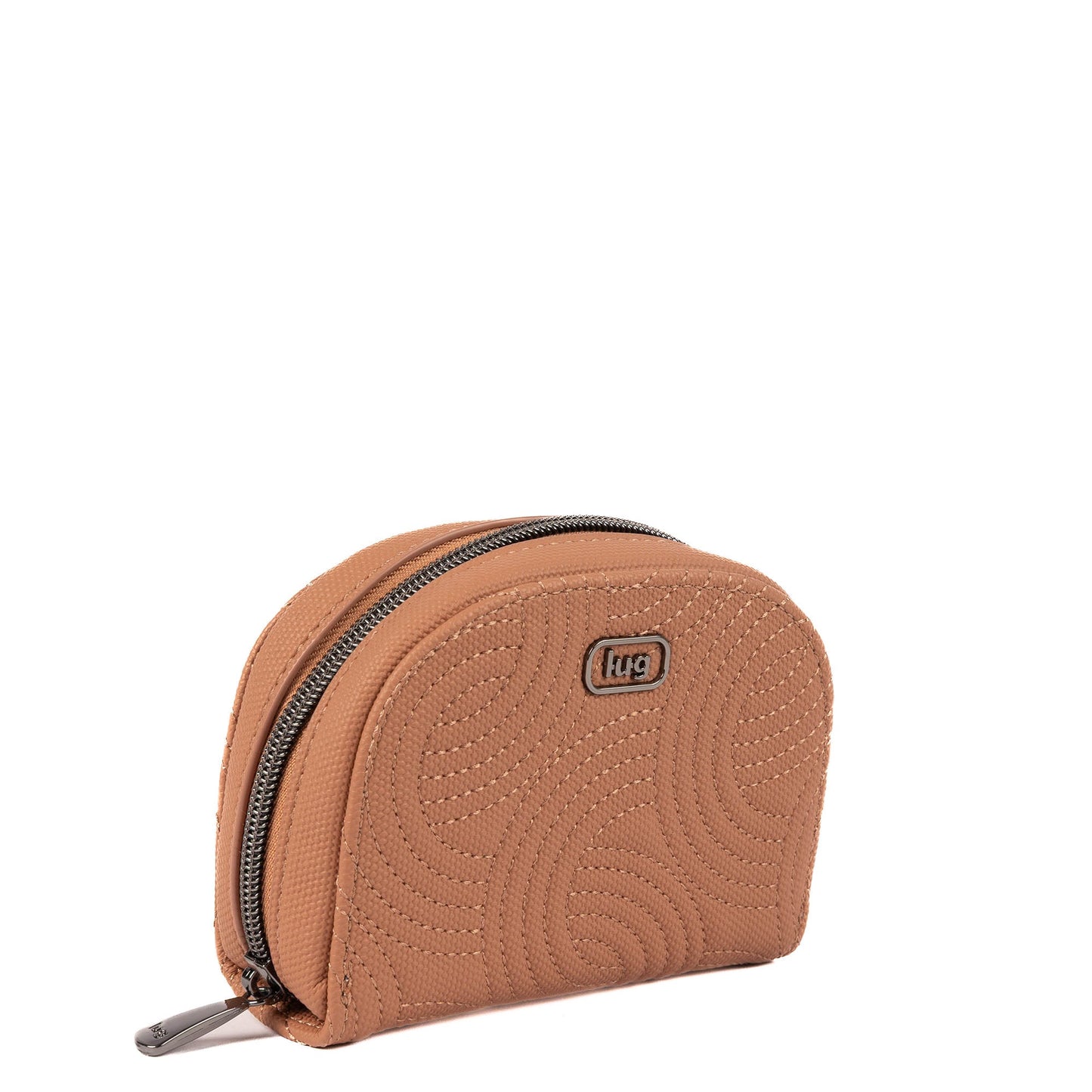 Kolo Mini Jewelry Matte Luxe VL Pouch with Charm Bar - CHAI LATTE - 25818_KoloML_ChaiLatte_Angle_02