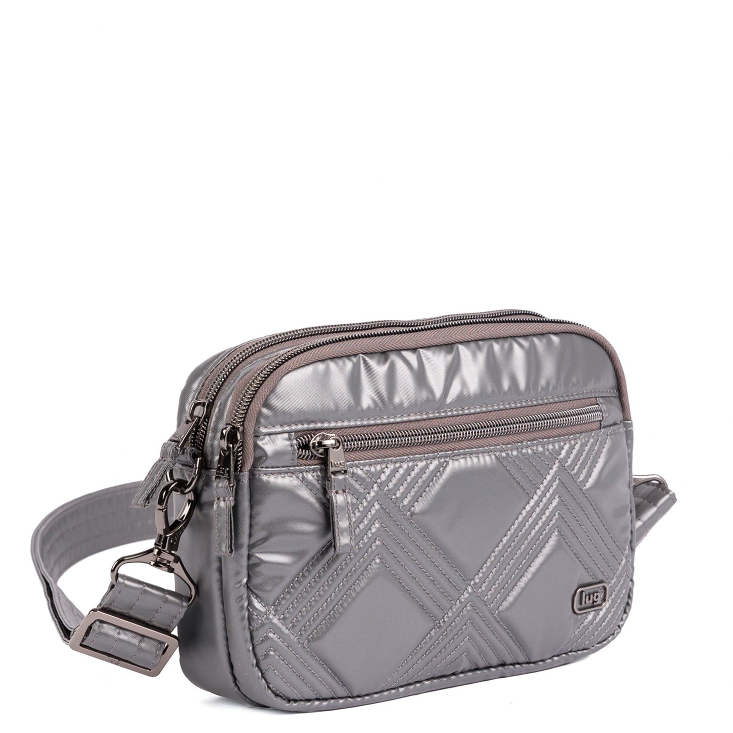 Super Coupe 2 Convertible Crossbody Bag - METALLIC STORM - 25974_Super-Coupe-2_Metallic-Storm_Angle_02