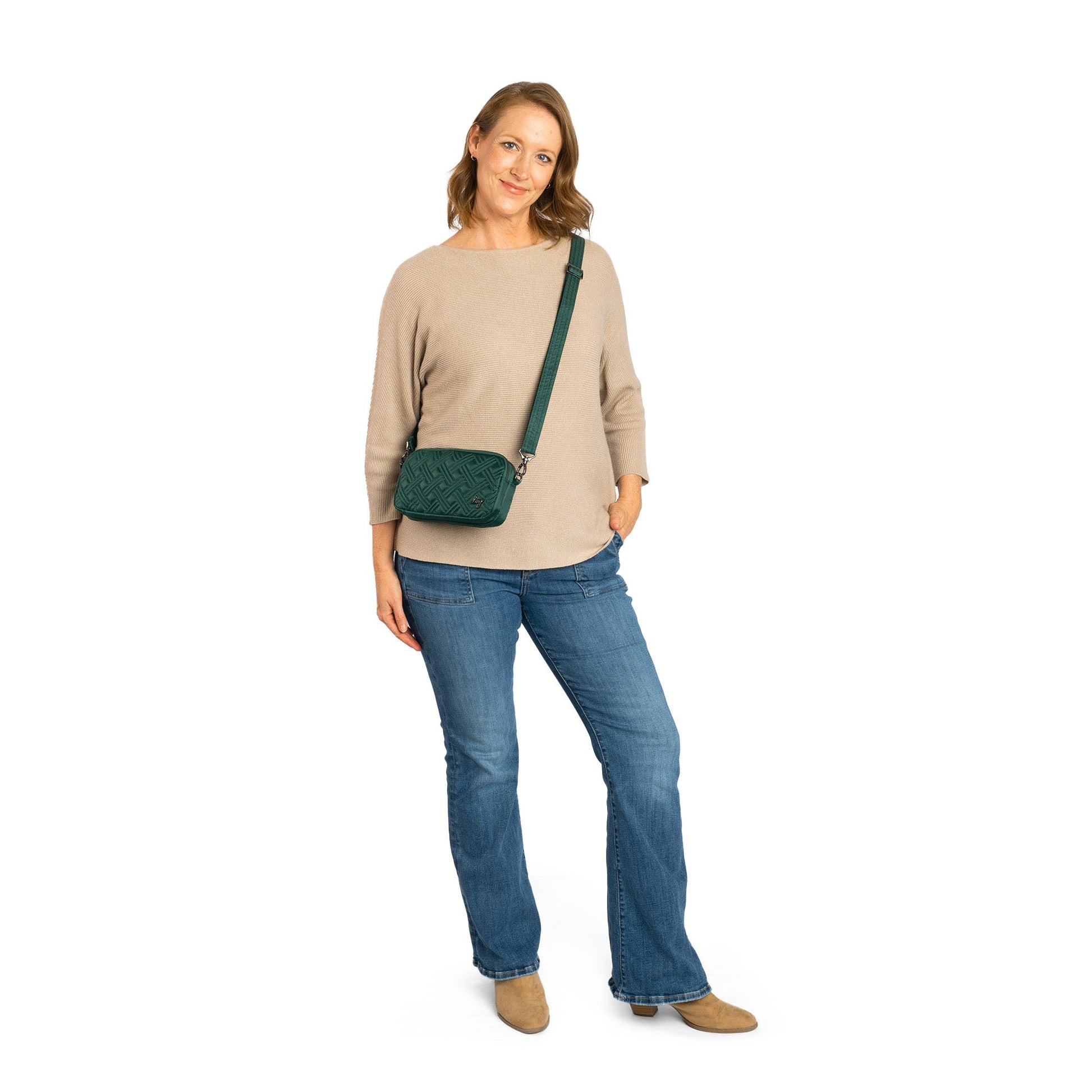 Coupe XL Convertible Crossbody Bag - - CoupeXL_Lifestyle_BagProportions_01