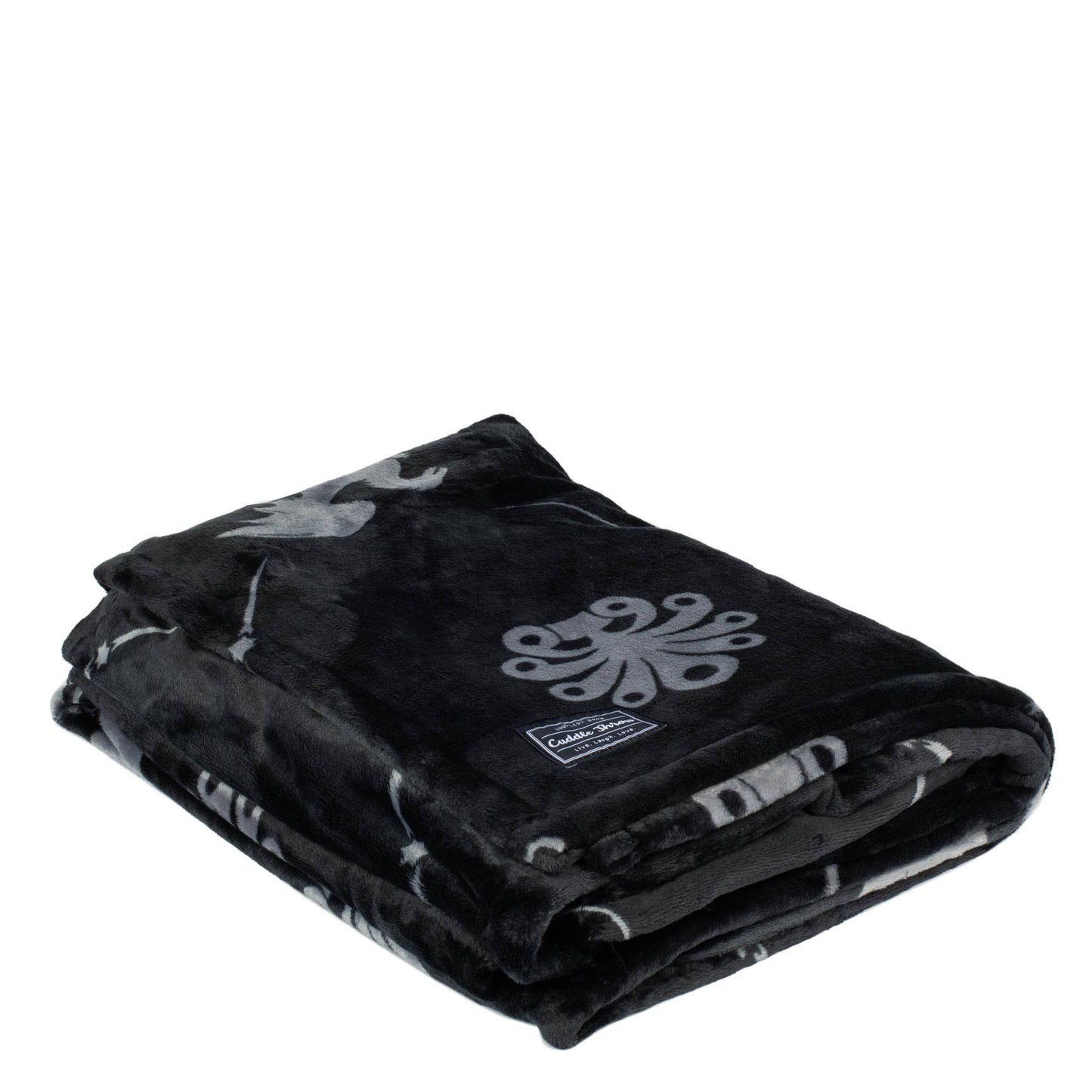Cuddle Throw Blanket - DRAGON BLACK - CuddleThrow_DragonBlack_022