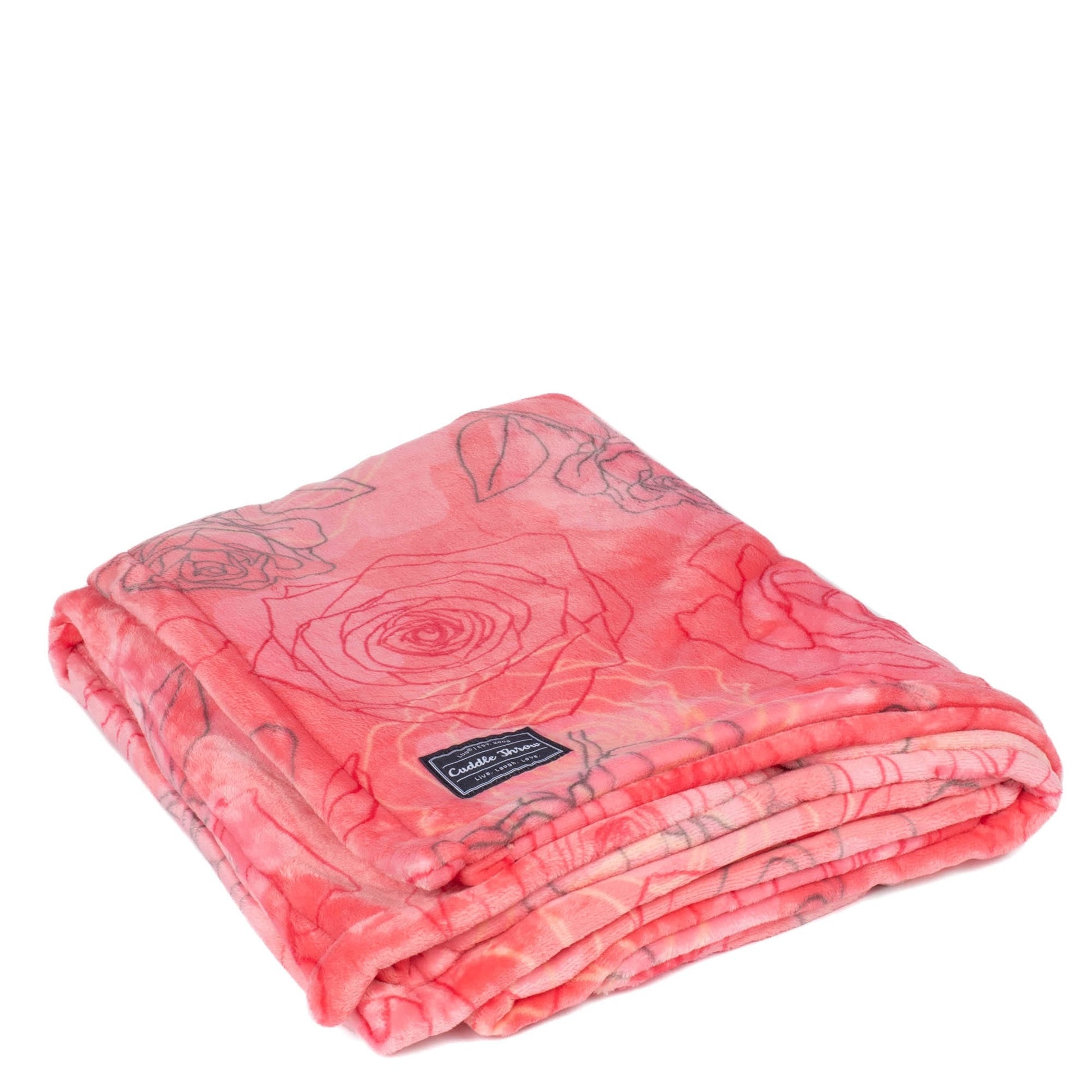 Cuddle Throw Blanket - SERENITY ROSE - CuddleThrow_SerenityRose_02_mzd6ha