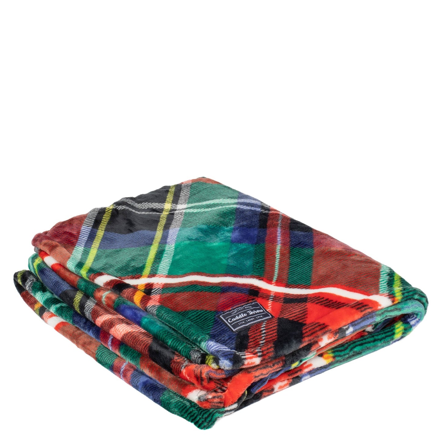 Cuddle Throw Blanket - DRAGONFLY ICEPOP - CuddleThrow_TartanPlaid_02_hwrzk3