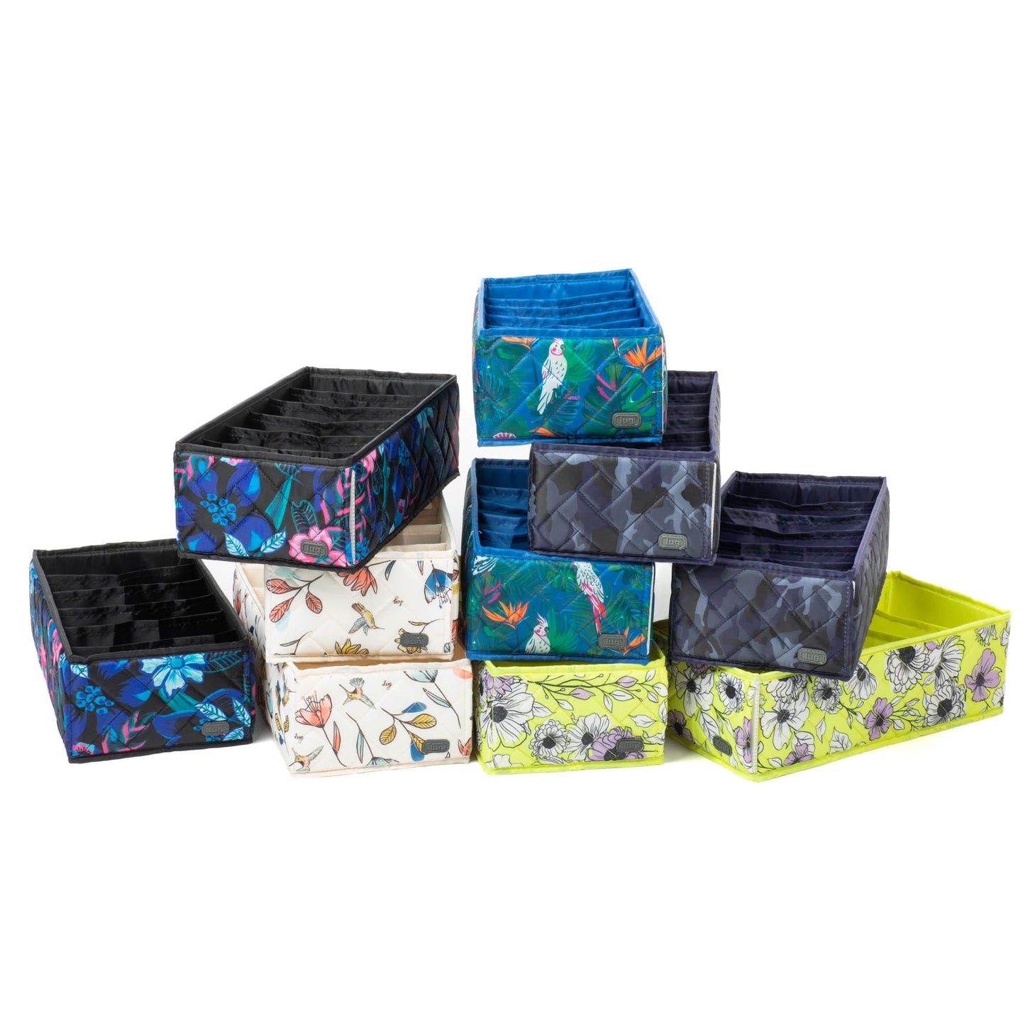 Dolly 2pc 6 Pocket Drawer Organizer