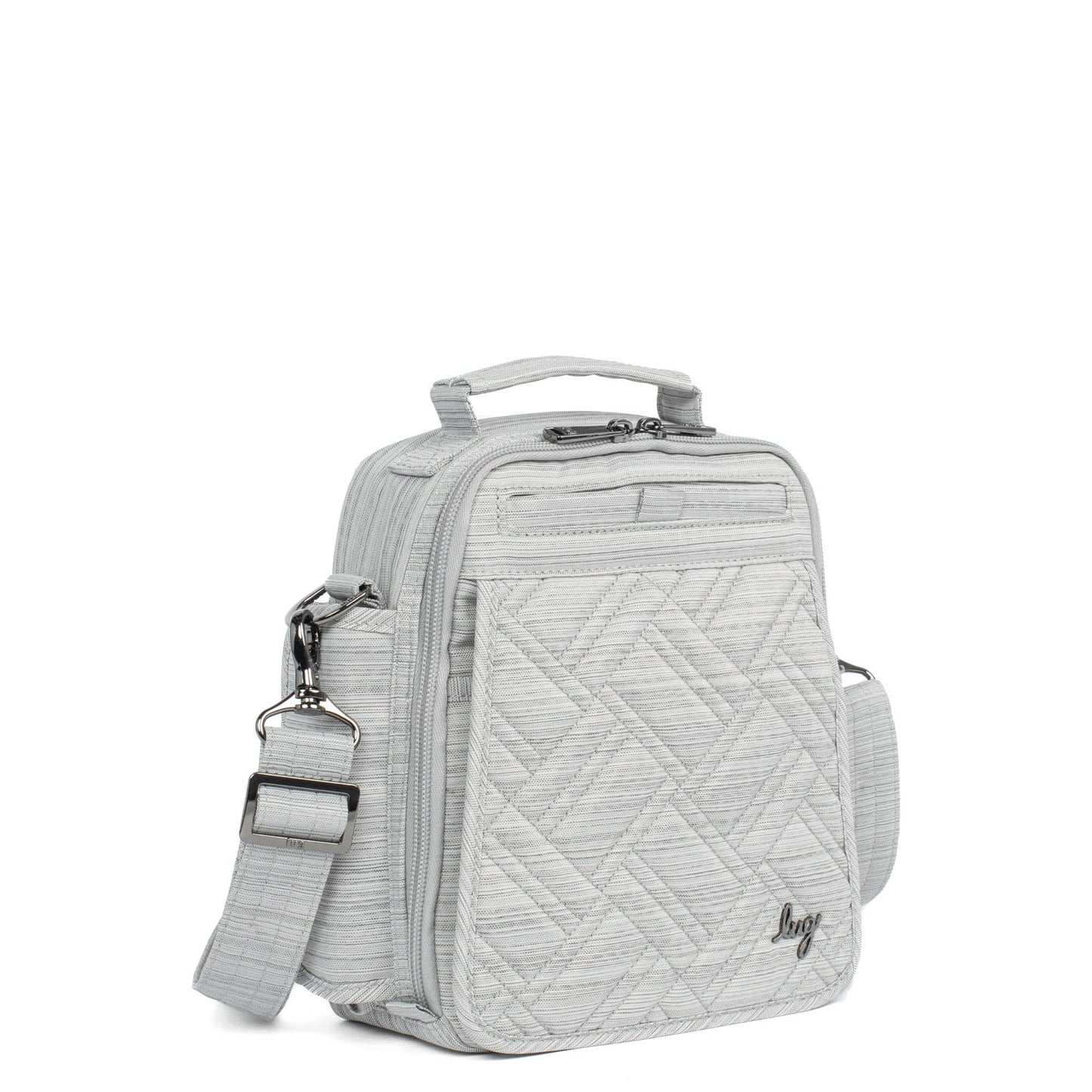 Flapper SE Convertible Crossbody Bag - BRUSHED SILVER - FlapperSE_BrushedSilver_02