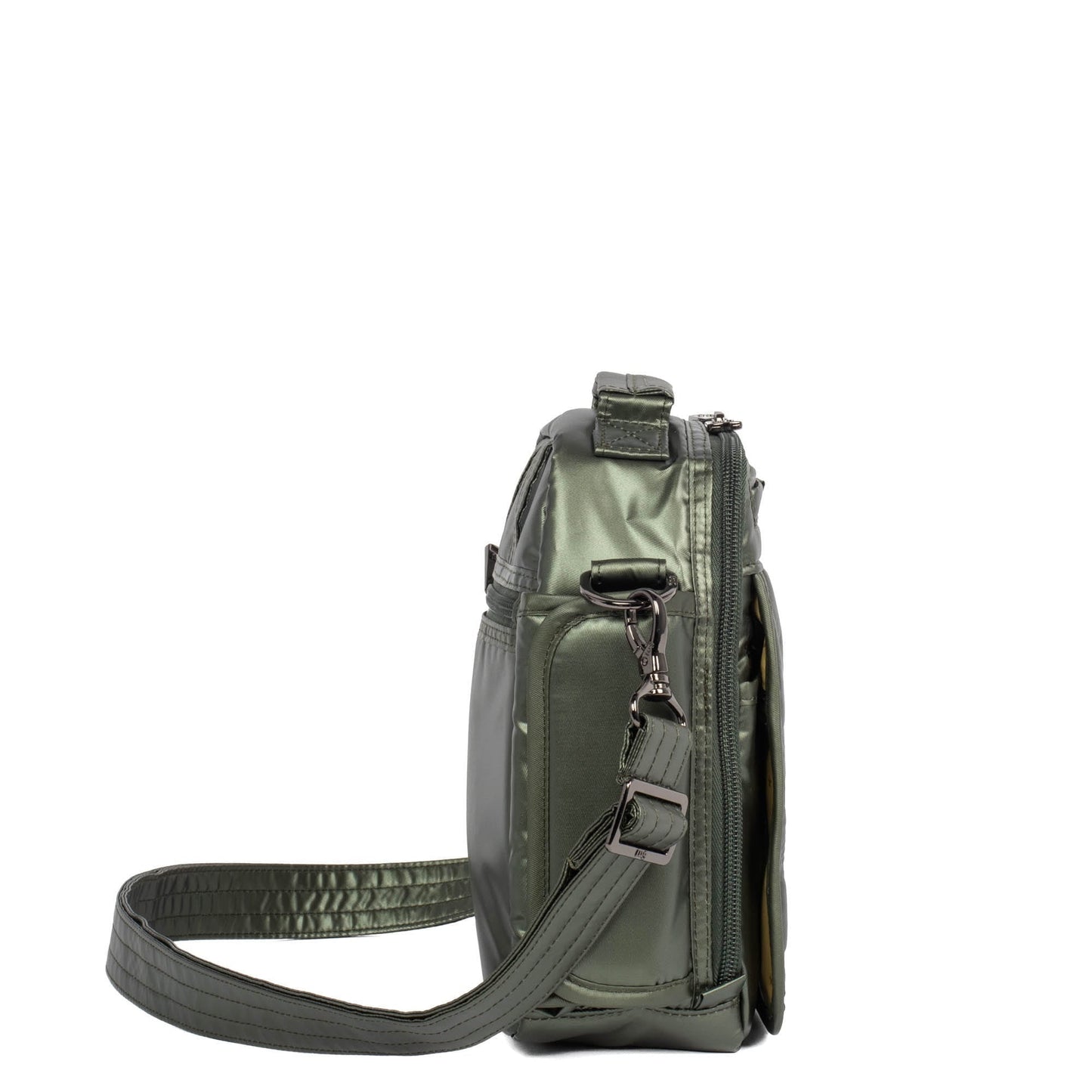 Flapper SE Convertible Crossbody Bag - METALLIC OLIVE - FlapperSE_MetallicOlive_03