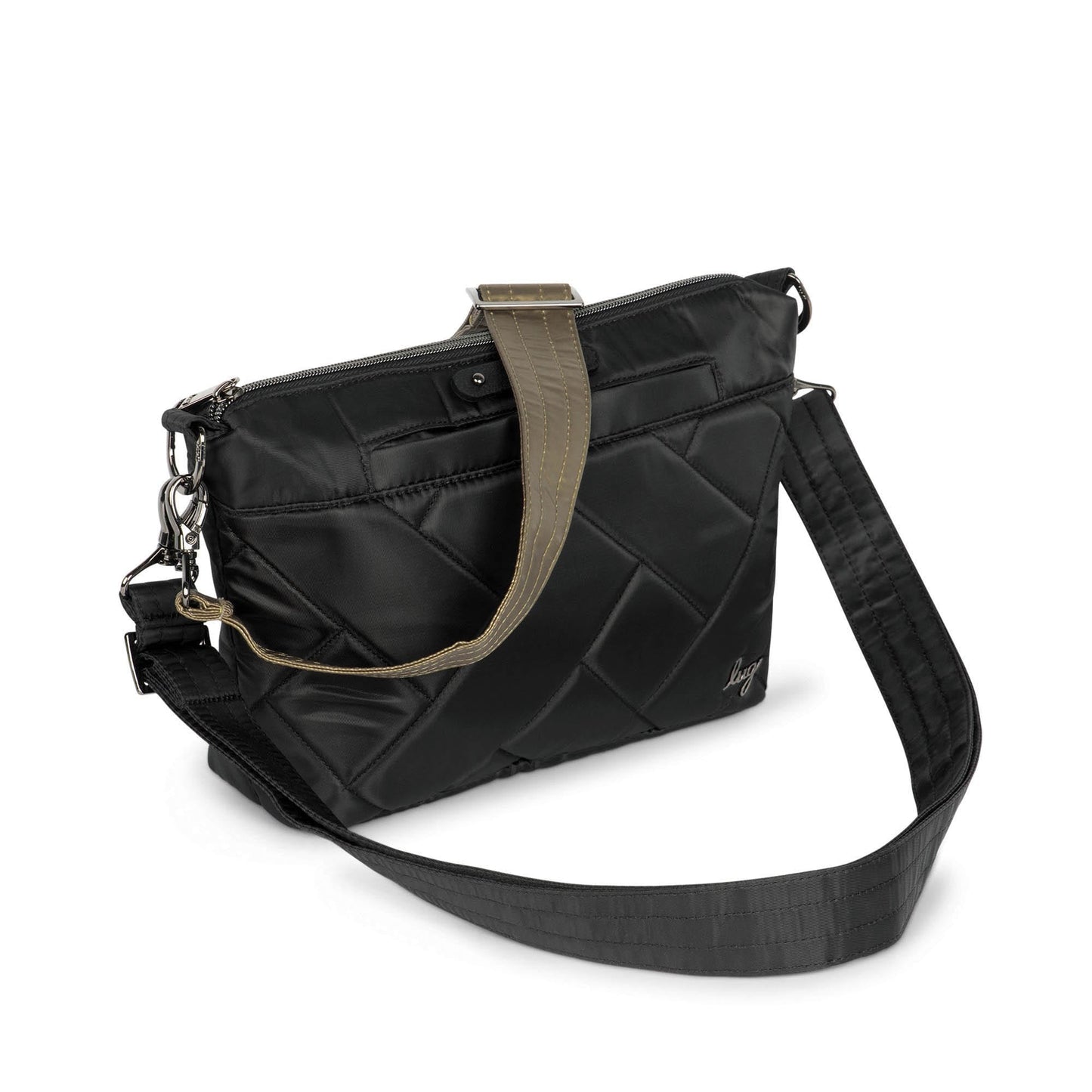 Flare 2 Crossbody Bag - BLACK METALLIC WALNUT - Flare2_Black_02_b69af60d-048c-4d05-a46c-c23783055026