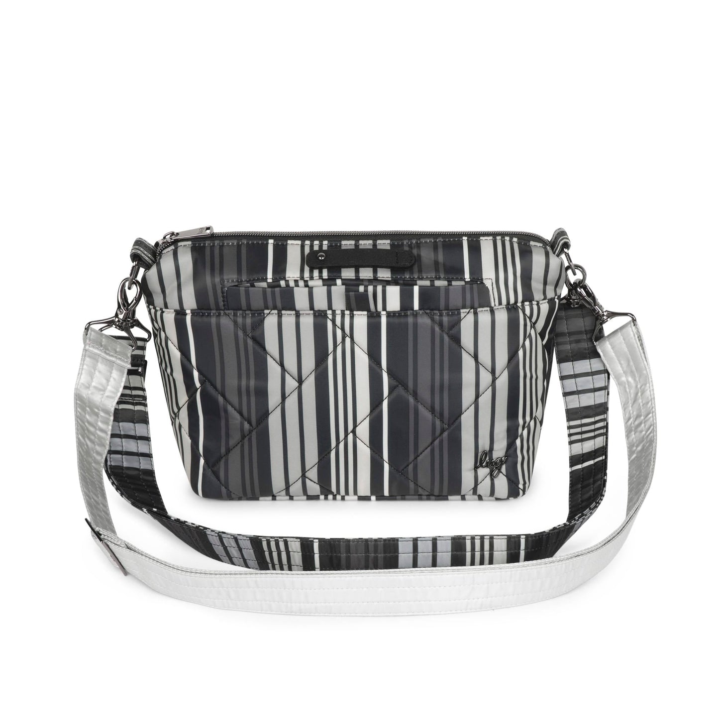Flare 2 Crossbody Bag - LOVE STRIPE BLACK - Flare2_LoveStripeBlack_01a